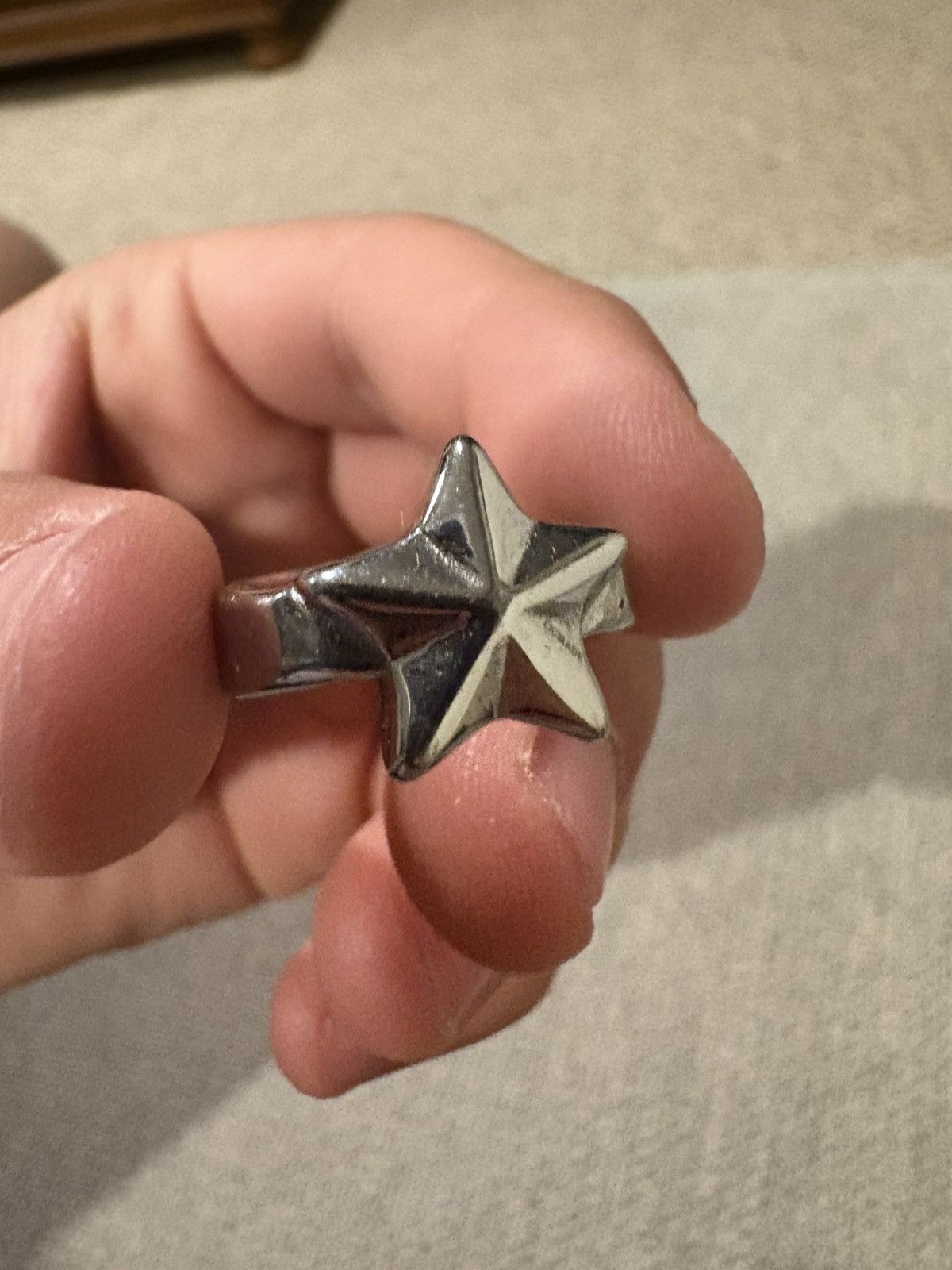 Other Zicmade steel silver star ring Size ONE SIZE - 1 Thumbnail