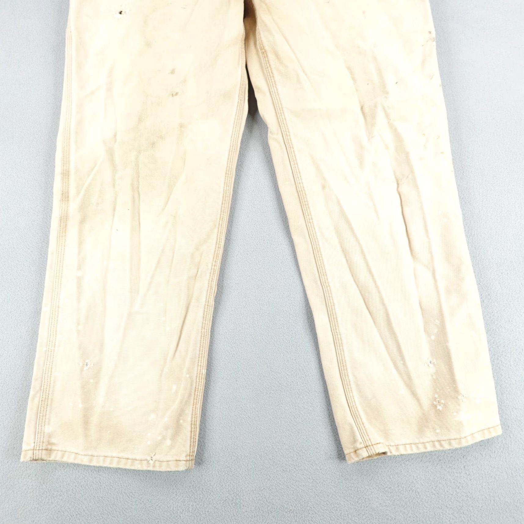 Carhartt Carhartt Pants Mens 42x34 Brown Distressed Canvas Carpenter Workwear Pockets Straight 32in Inseam Mens Brown Canvas Carhartt Pants Size US 41 - 3 Thumbnail