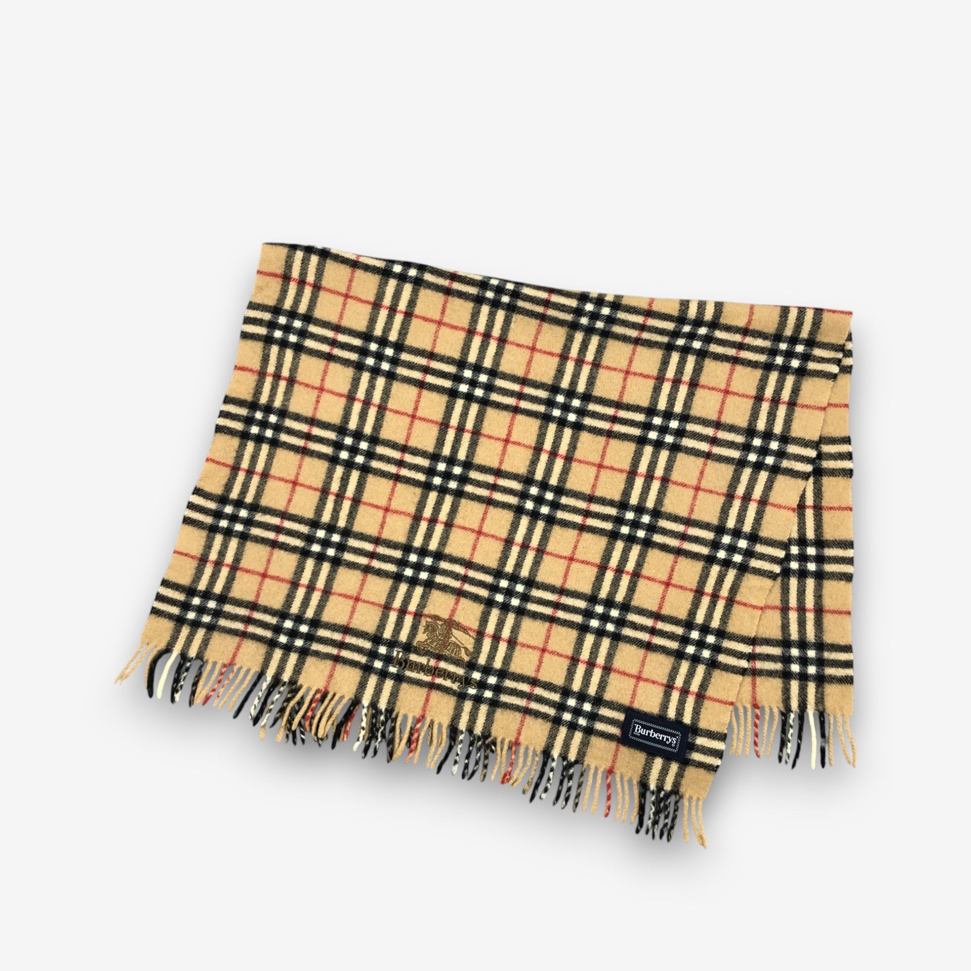 Burberry Vintage Burberrys Scarf Muffler Wool Stole Shawls Scarves Size ONE SIZE - 4 Thumbnail