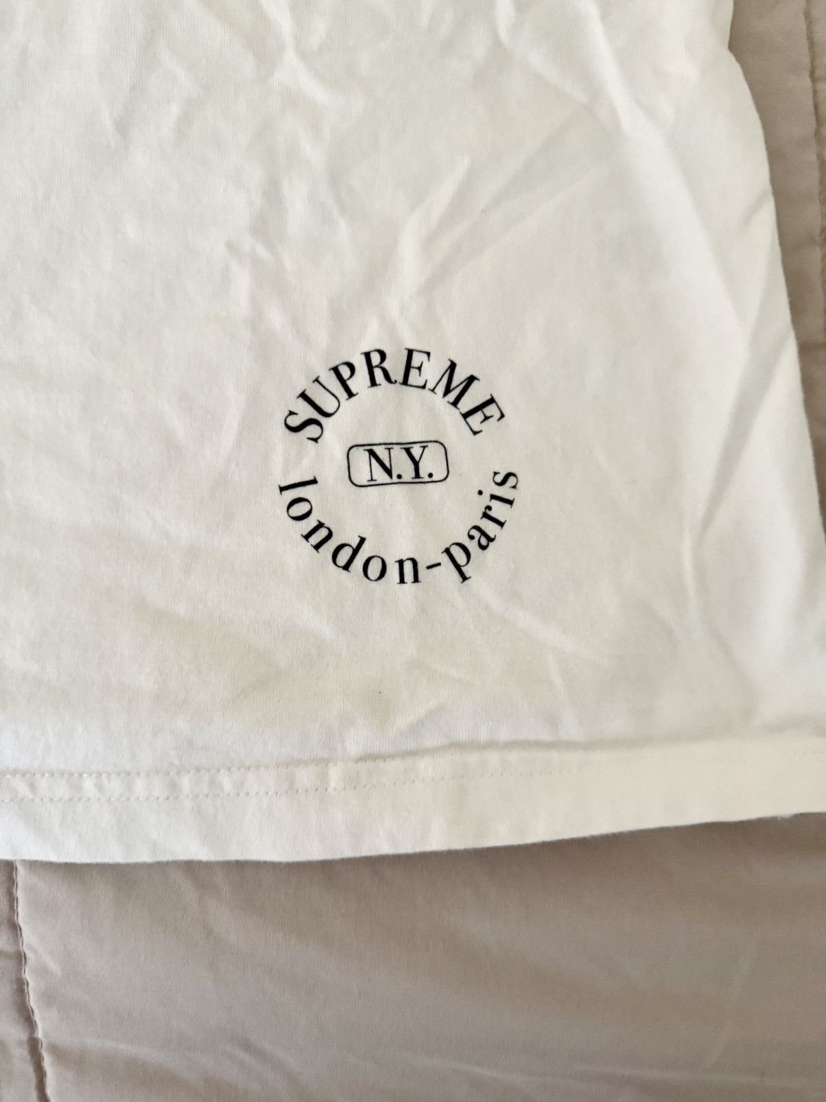Supreme SUPREME Split Tank Top Size L Navy / White SS19 London Paris Size US L / EU 52-54 / 3 - 4 Thumbnail