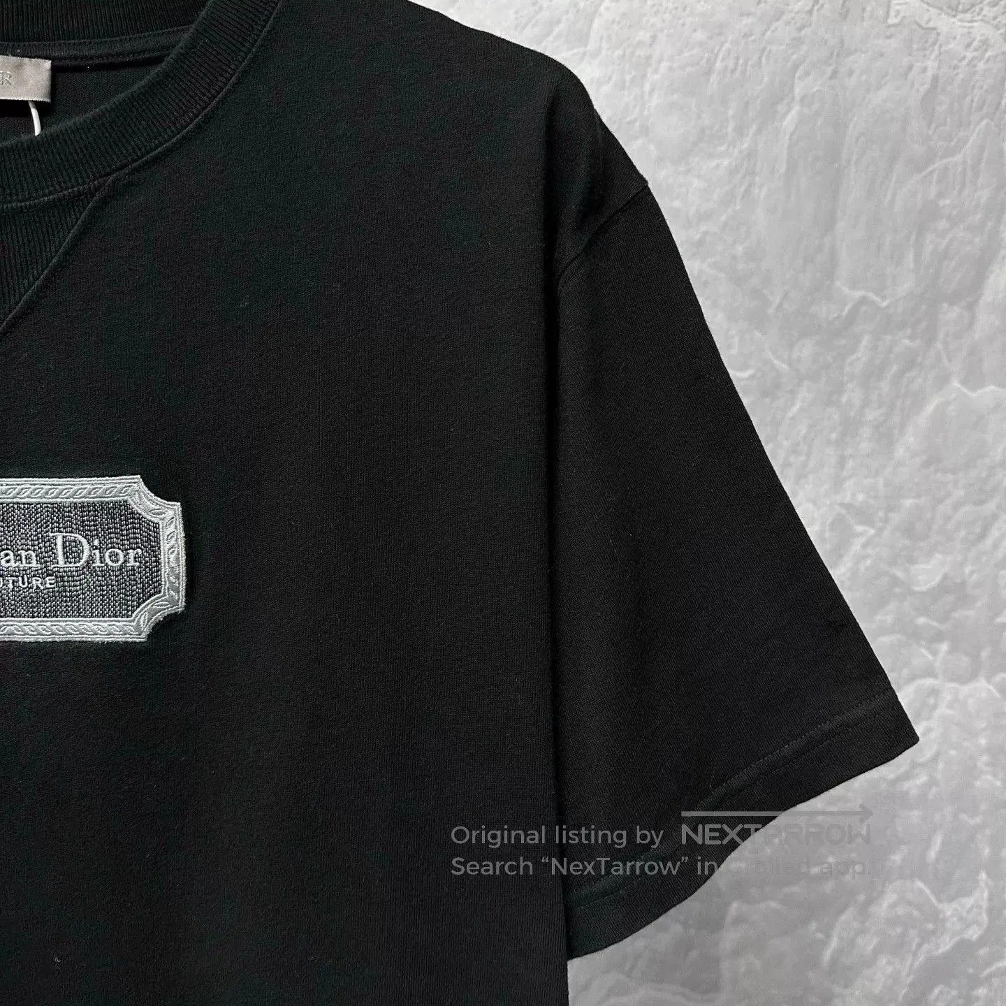 Dior black christian dior embroidered t-shirt xl. Size US XL / EU 56 / 4 - 3 Thumbnail