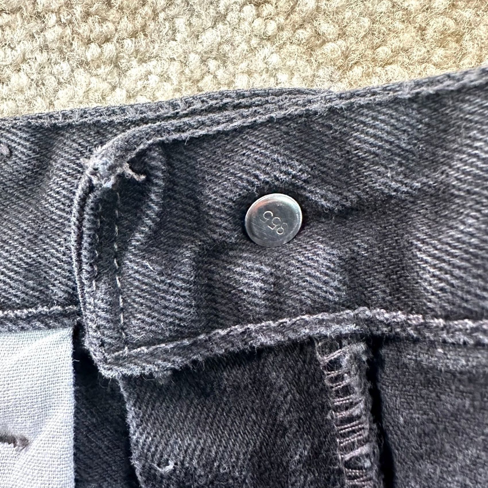 Levi's VINTAGE Levi's 550 Jeans Men 33x36 Black Denim Relaxed 90s Grunge Y2K Denim Jeans Mens Black Size US 33 - 5 Thumbnail
