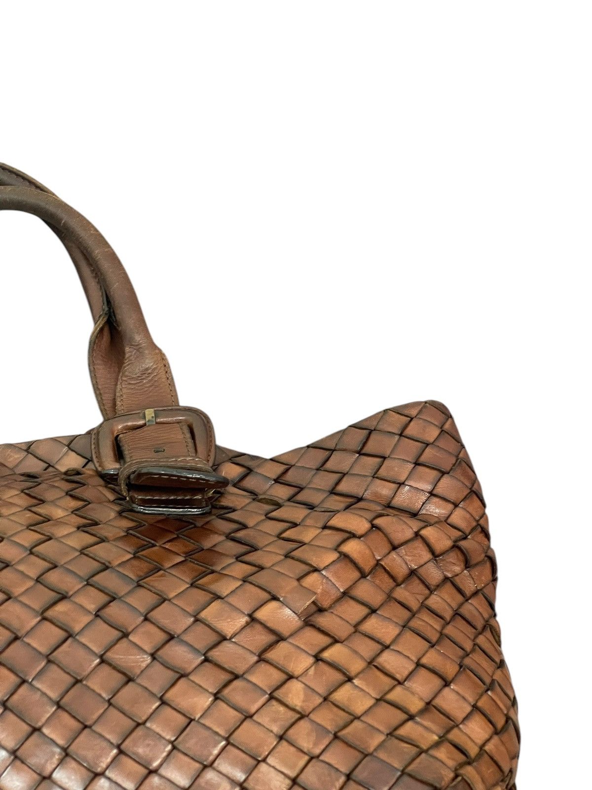 Genuine Leather Full Leather Patina Woven Sazaby Japan Tote Bag 1🟩6 Size ONE SIZE - 11 Thumbnail