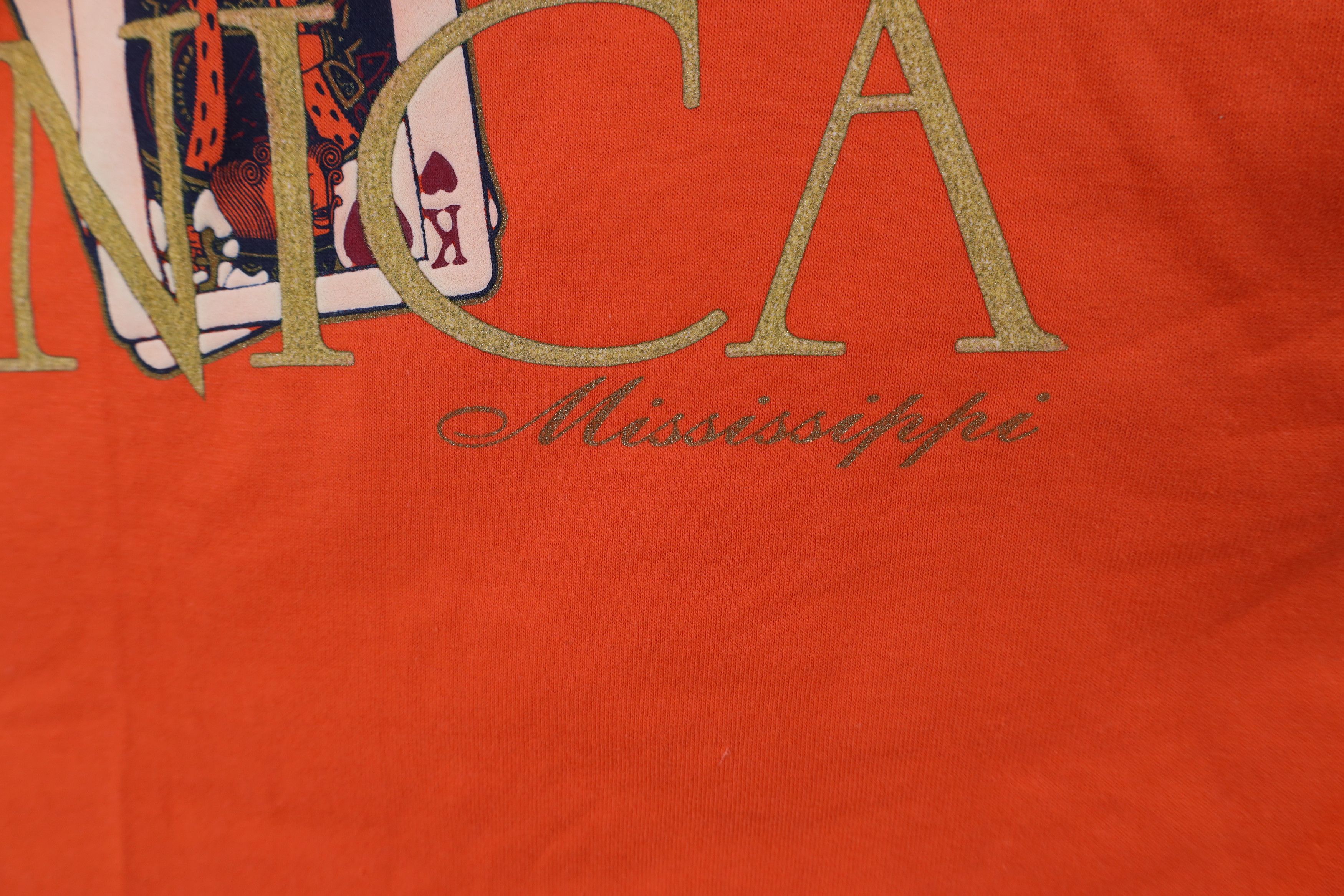 Vintage Vintage Y2K Streetwear Mississippi Gambler Cards T-Shirt Size US L / EU 52-54 / 3 - 6 Thumbnail