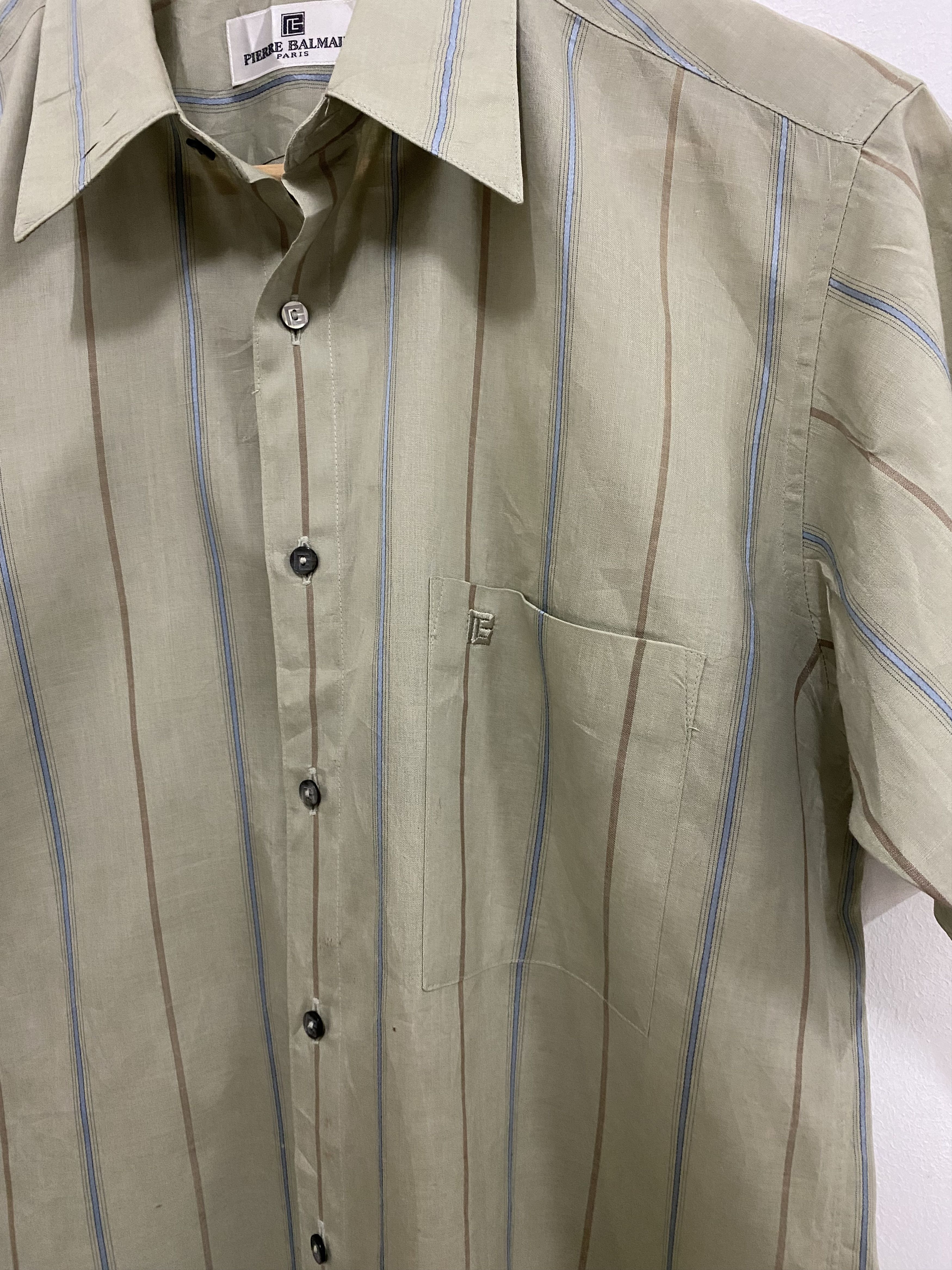 Balmain Vintage Pierre Balmain Button Up Shirt Size US M / EU 48-50 / 2 - 4 Thumbnail