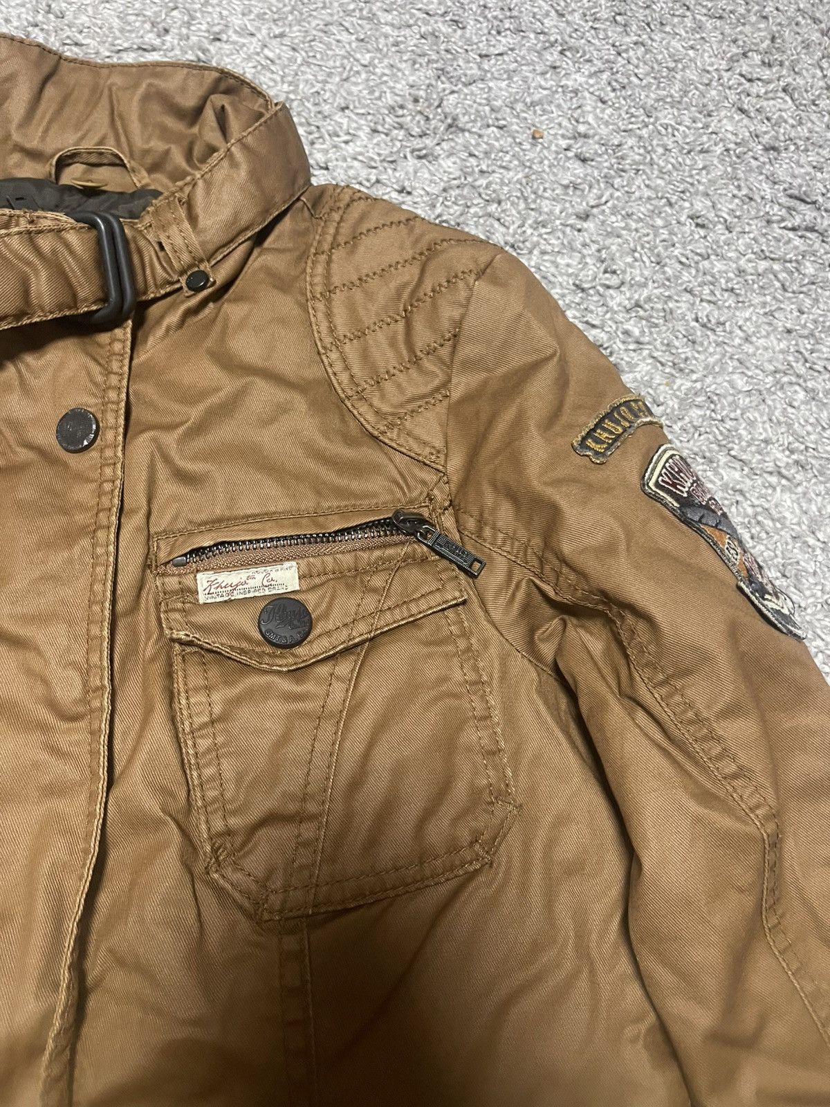 Japanese Brand Khujo Japanese belted Jacket Patchwork size S Size S / US 4 / IT 40 - 6 Thumbnail