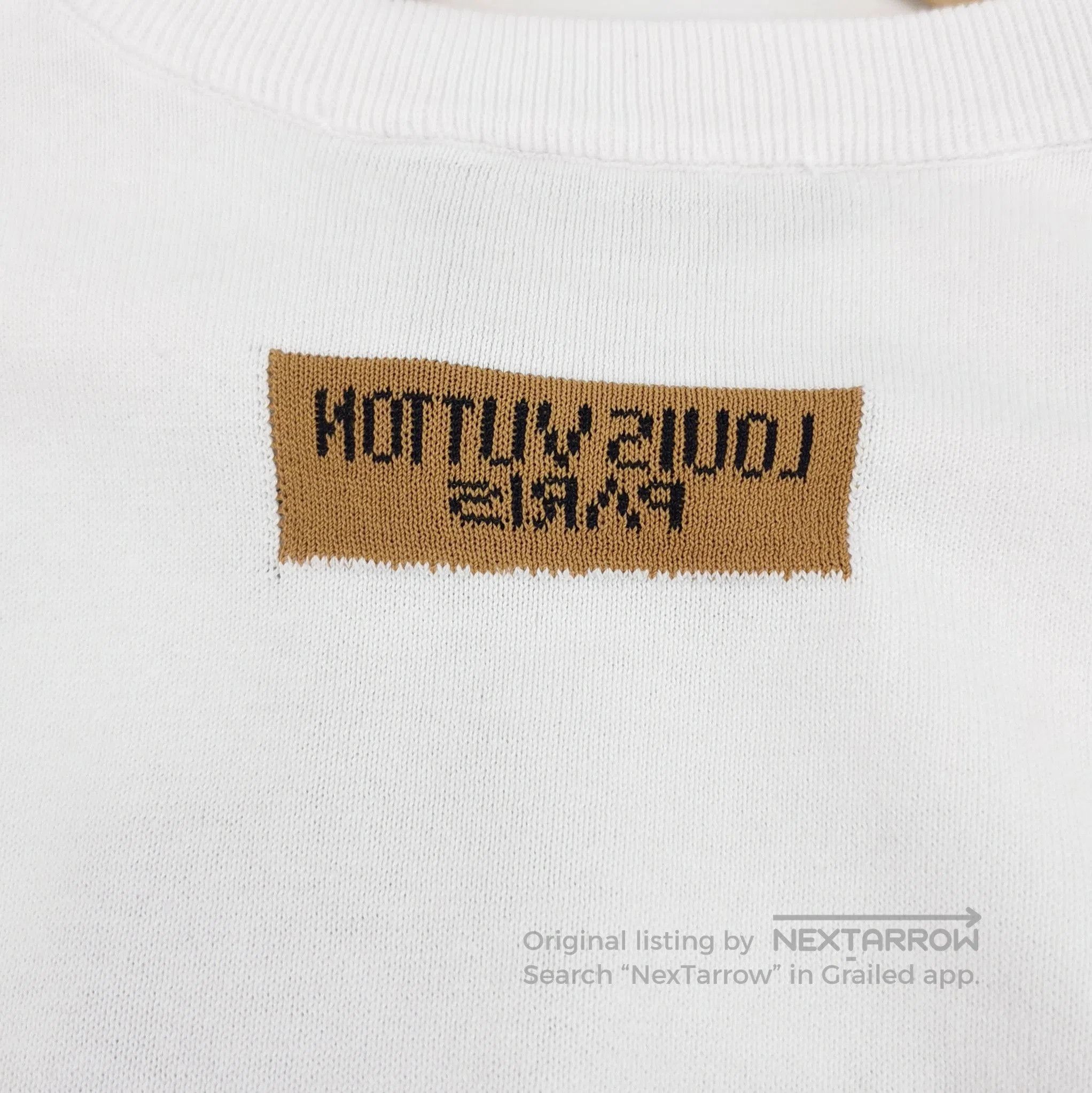 Louis Vuitton Louis Vuitton White Cotton Logo T. Size US M / EU 48-50 / 2 - 1 Thumbnail