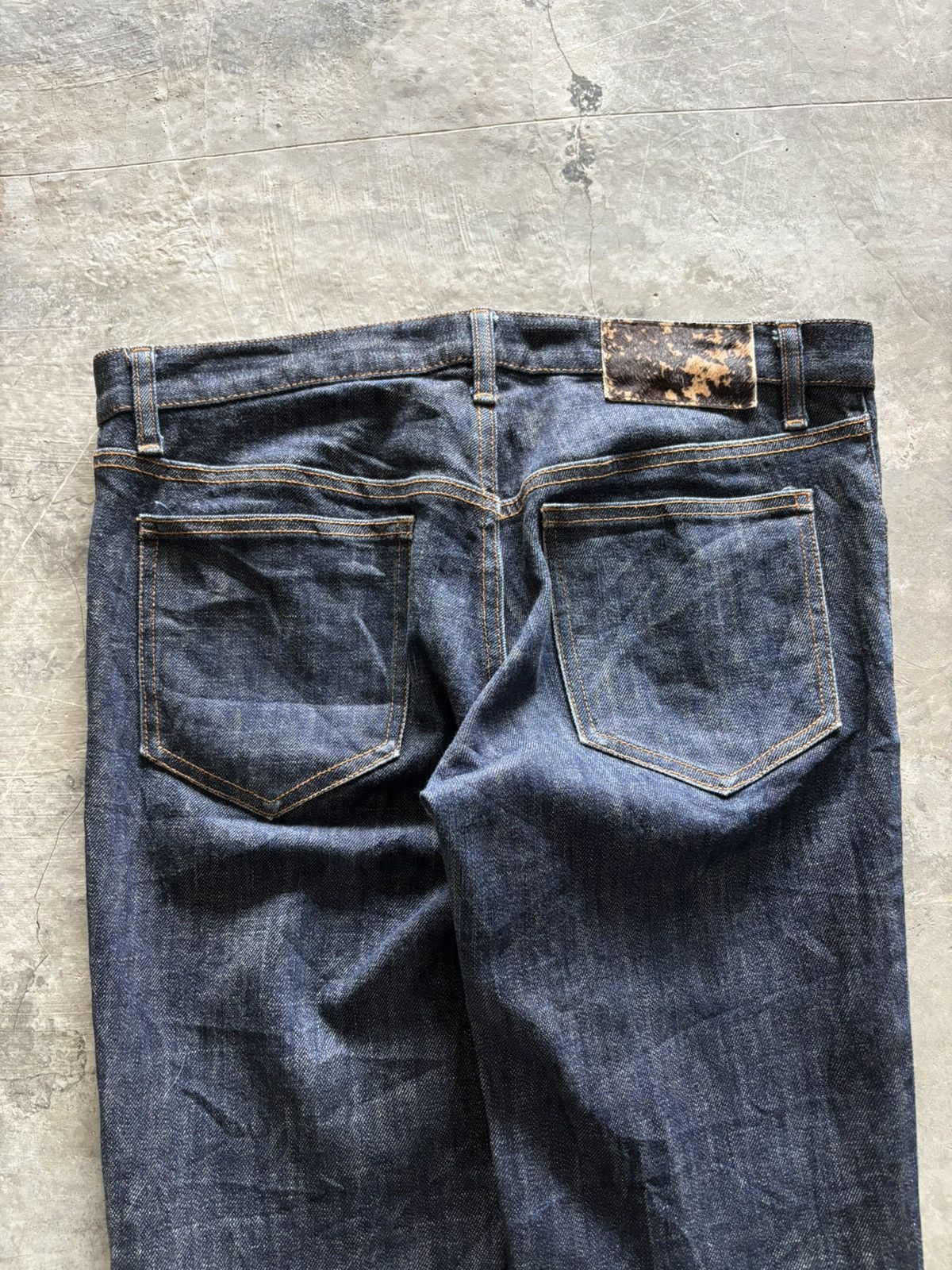 Shellac SHELLAC japanese denim slim style hedi slimane ish fit stack Size US 33 - 12 Thumbnail