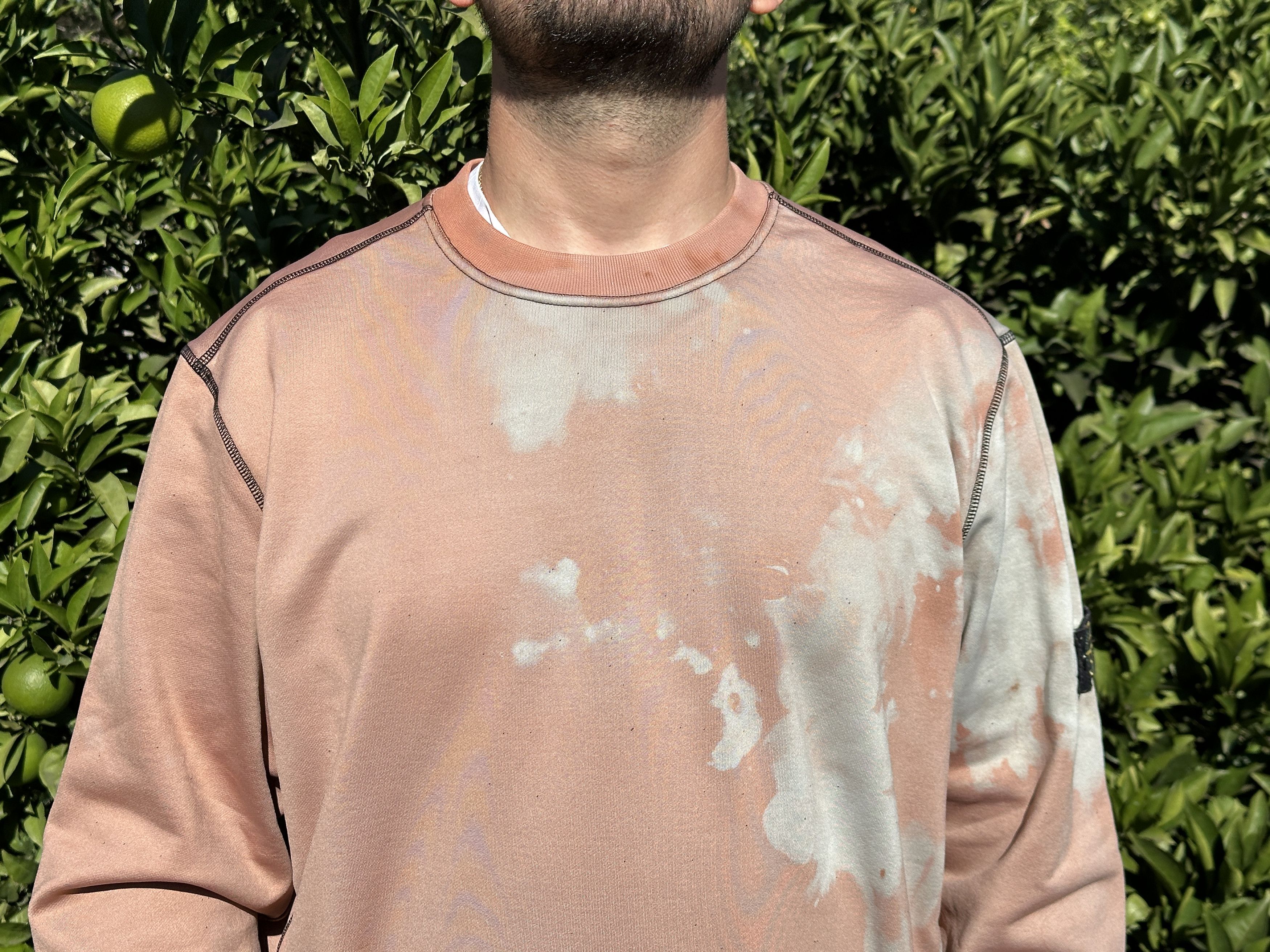 Stone Island Stone Island Bleached Off Dye Treatment Pullover Size 3XL Size US XXL / EU 58 / 5 - 13 Thumbnail