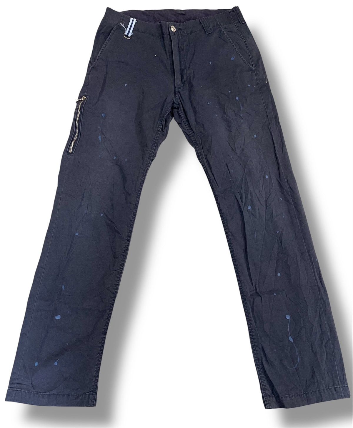 🔥SOPHNET. BLUE KHAKIS PAINTER W30