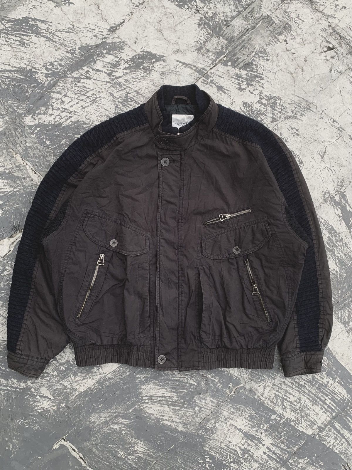 If Six Was Nine Vintage Panelled Flight Jacket Multi Pocket Double Collar Size US M / EU 48-50 / 2 - 1 Thumbnail