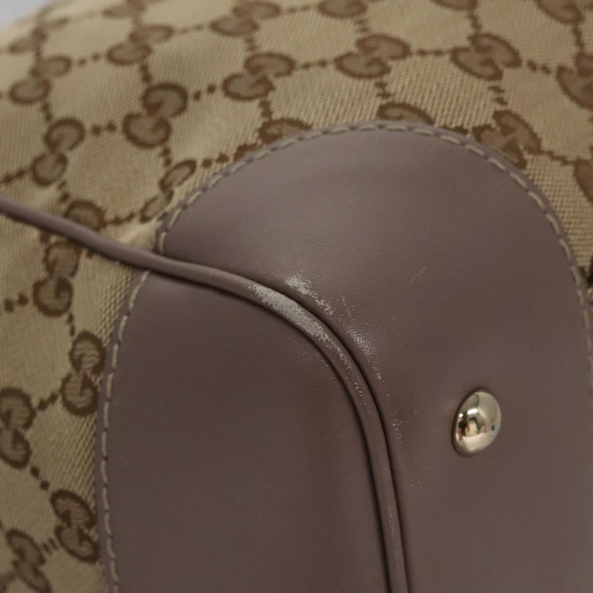 Gucci GUCCI GG Canvas Tote Bag Beige Gold Size ONE SIZE - 10 Thumbnail