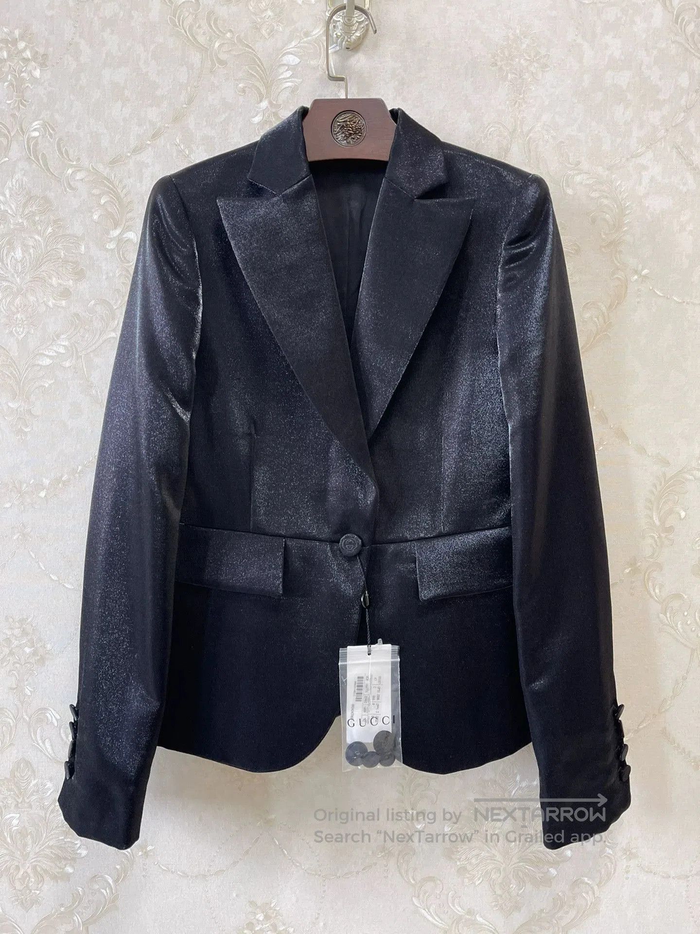 Tom Ford Gucci Tom Ford One-Button Shimmer Blazer. Size M / US 6-8 / IT 42-44 - 2 Thumbnail