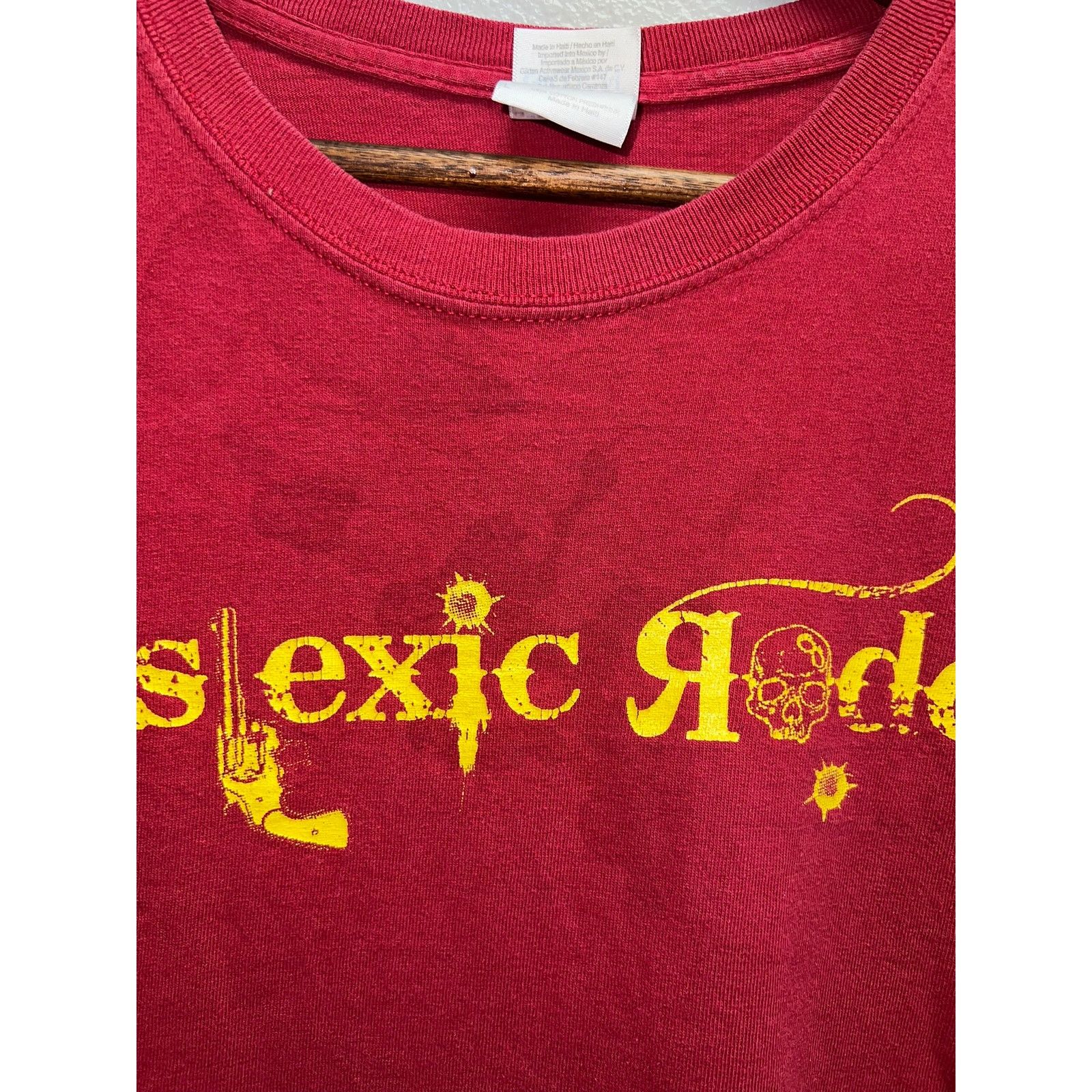 Gildan Dyslexic Rodeo Shirt Band Concert Tour Tee Stained Stain L Size US L / EU 52-54 / 3 - 4 Thumbnail