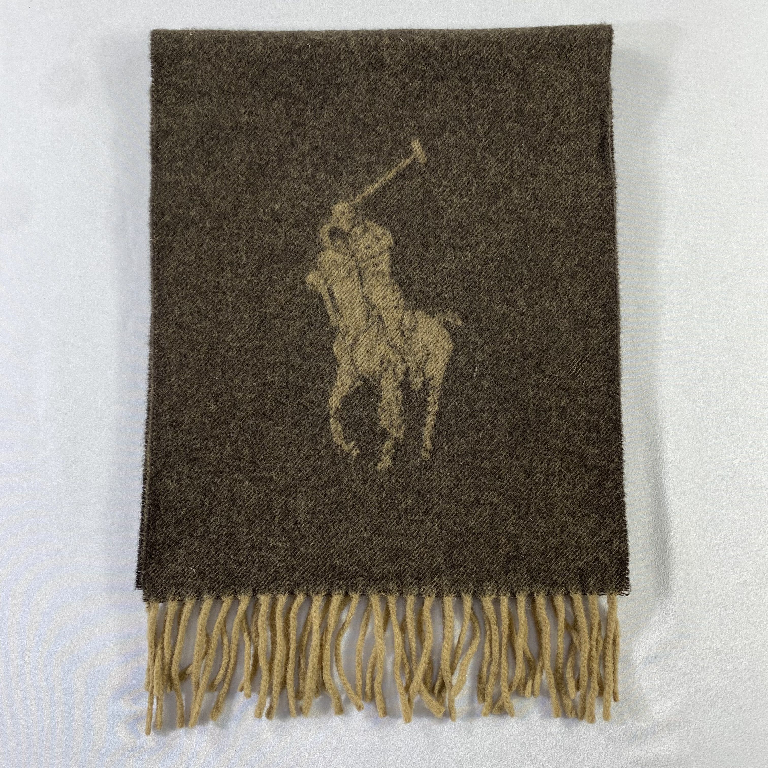 Polo Ralph Lauren Polo Ralph Lauren Scarf Big Logo Neck Wrap Wool Muffler Size ONE SIZE - 2 Thumbnail