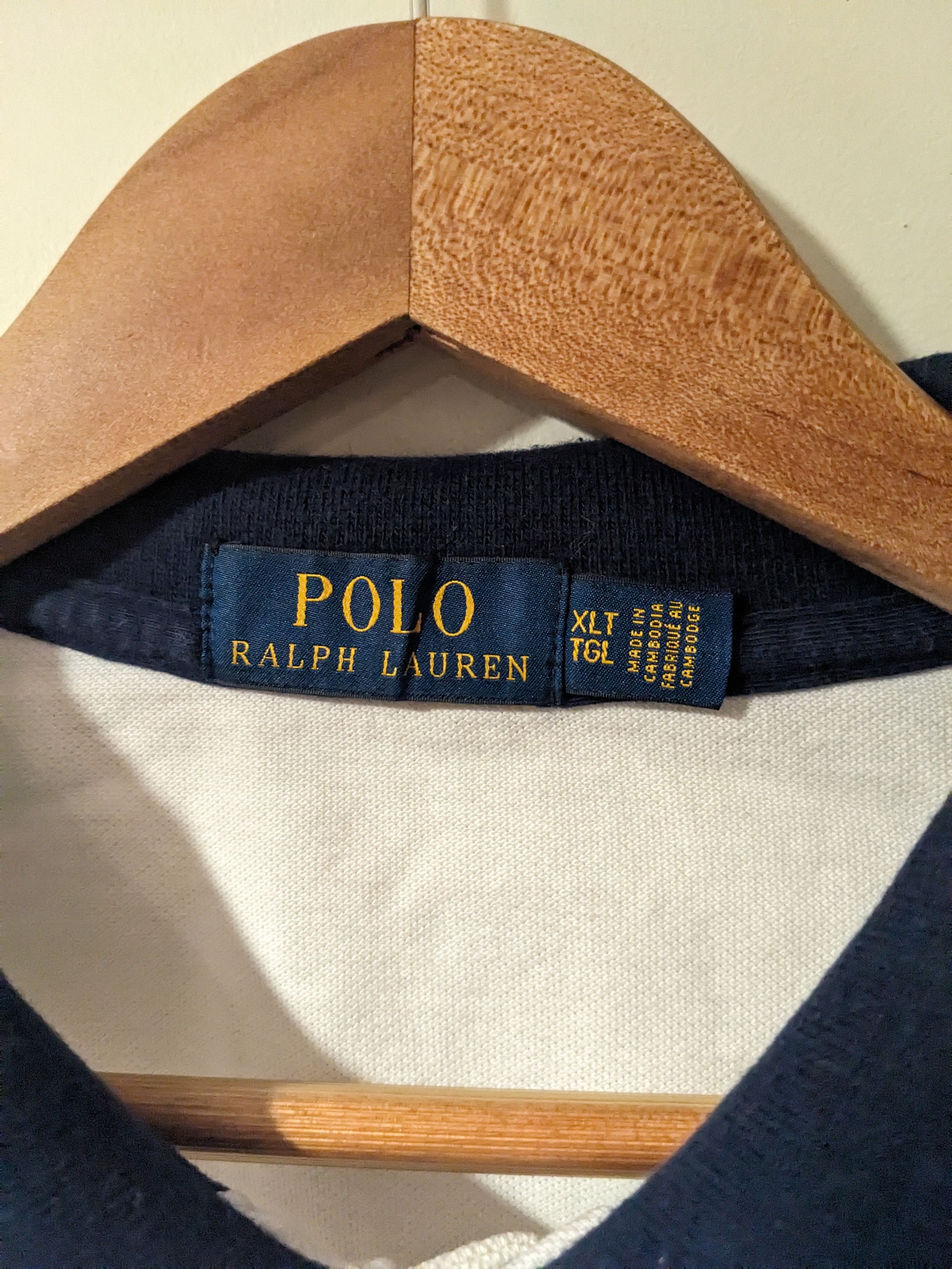Polo Ralph Lauren × Vintage Vintage Y2K Polo Ralph Lauren Rugby White X-Large Polo Size US XL / EU 56 / 4 - 5 Thumbnail