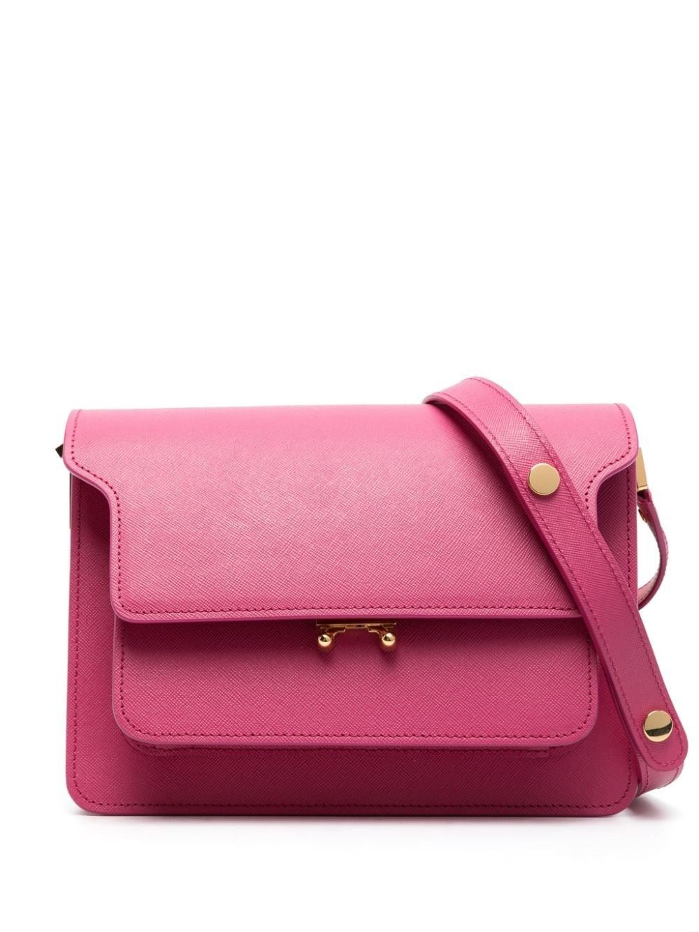 Marni o1f1d3z0725 Size: OS / Trunk Leather Crossbody Bag in Pink Size ONE SIZE - 1 Thumbnail