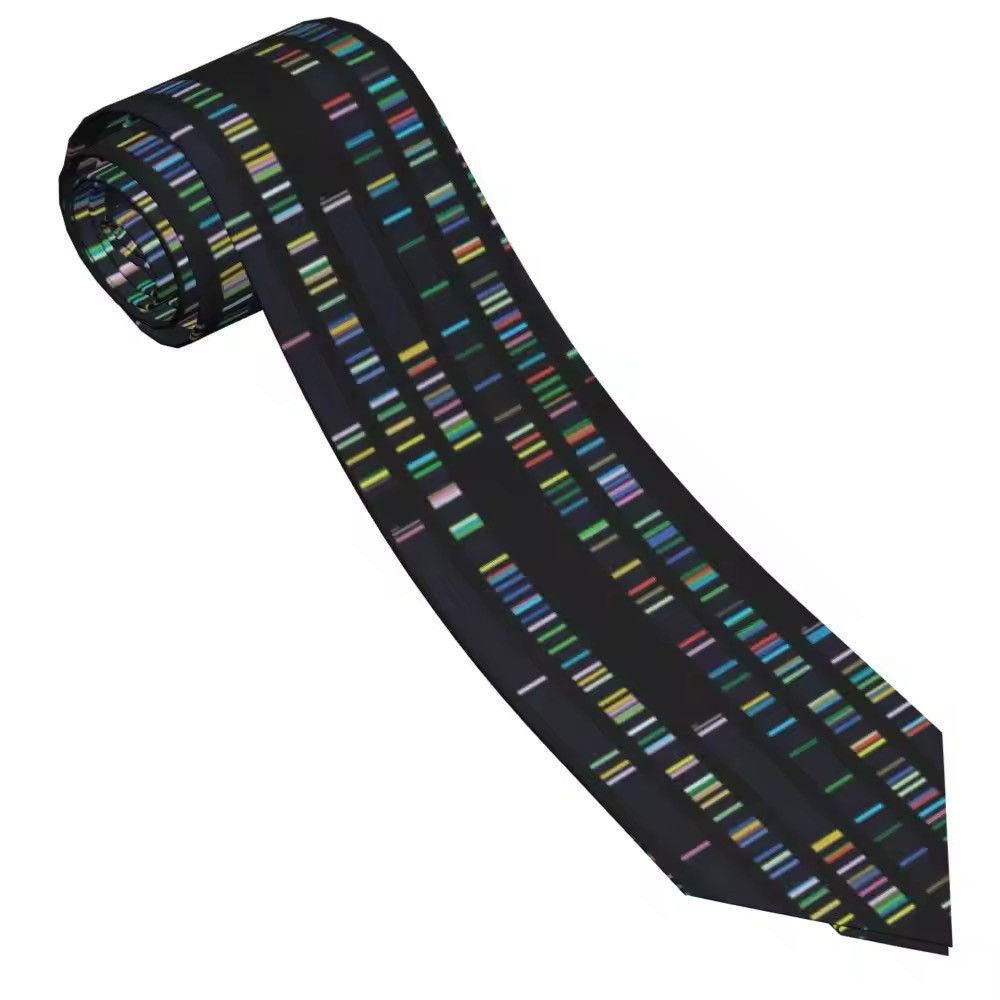 Other Retro Collar Tie Genome Sequence Daily Wear Party Necktie Size ONE SIZE - 4 Thumbnail