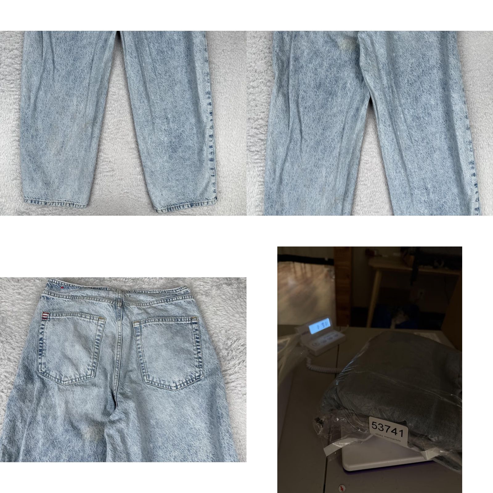 Bdg BDG Urban Outfitters Jeans Womens 28x31 Blue High Rise Wide Leg Acid Wash Denim Size 28" / US 6 / IT 42 - 10 Thumbnail