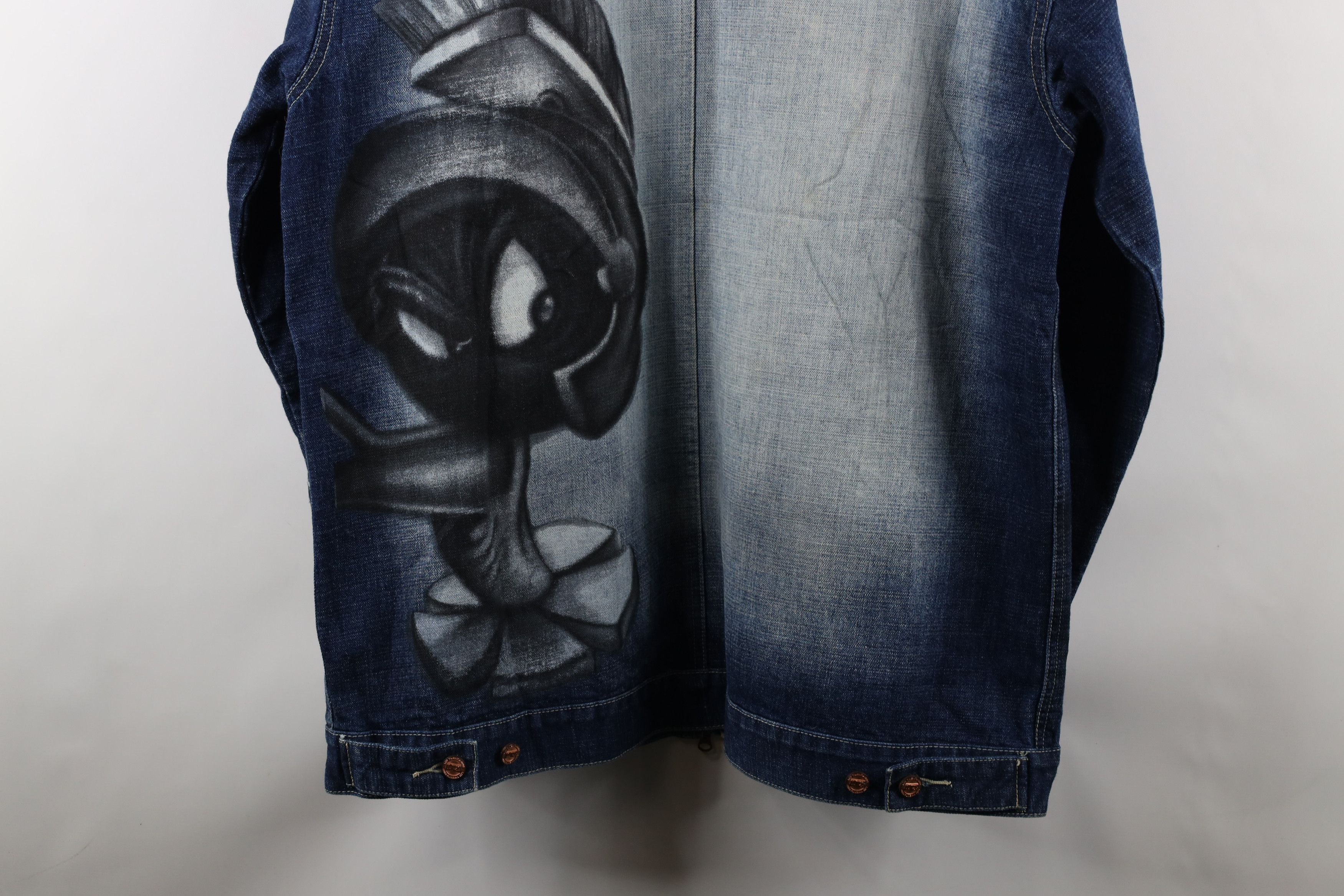 Vintage Vintage 90s Lot 29 Looney Tunes Bugs Bunny Denim Jean Jacket Size US XXL / EU 58 / 5 - 13 Thumbnail