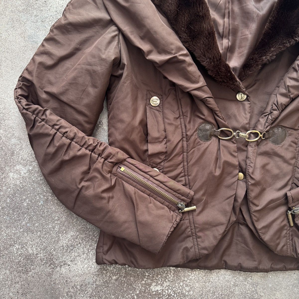 Roberto Cavalli Just Cavalli by Roberto Cavalli Faux Fur Details Jacket Size M / US 6-8 / IT 42-44 - 7 Thumbnail