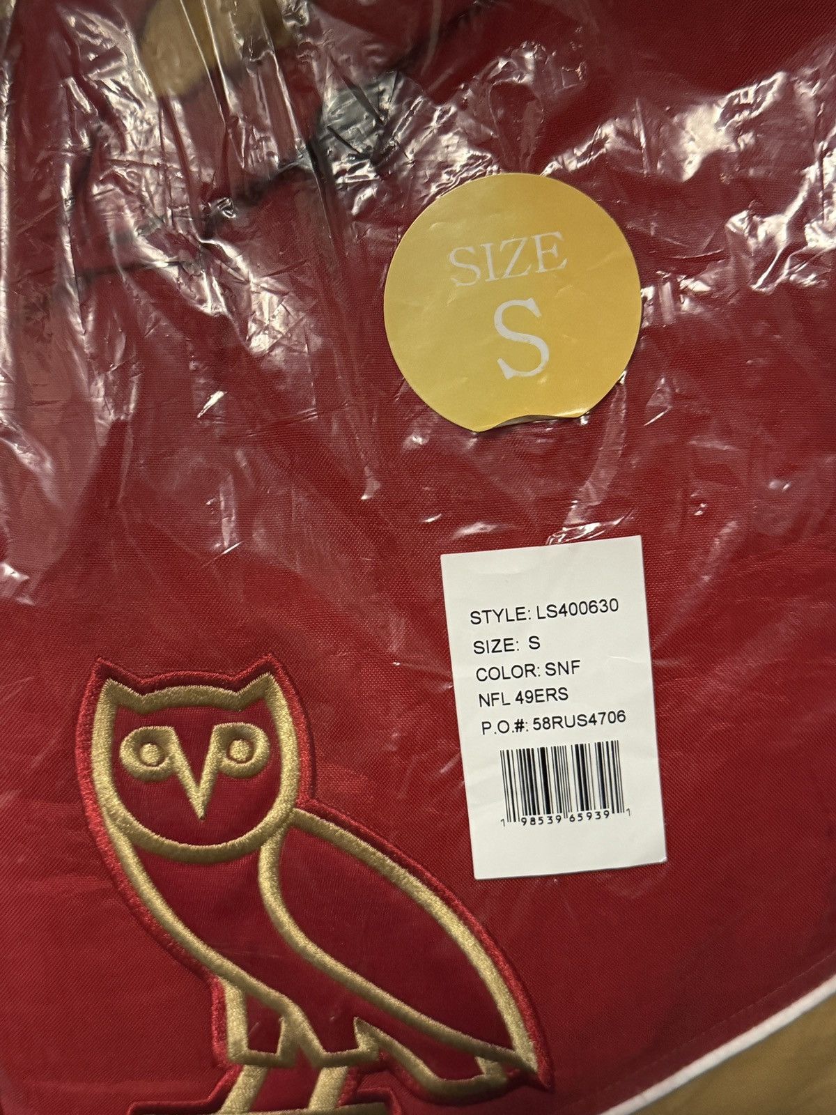 Drake OVO x NFL SAN FRANCISCO 49ERS STARTER SIDELINE PUFFER JACKET Size US S / EU 44-46 / 1 - 14 Thumbnail
