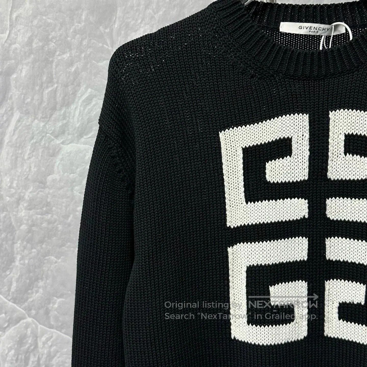 Givenchy givenchy logo knitted sweater in black. Size US M / EU 48-50 / 2 - 3 Thumbnail