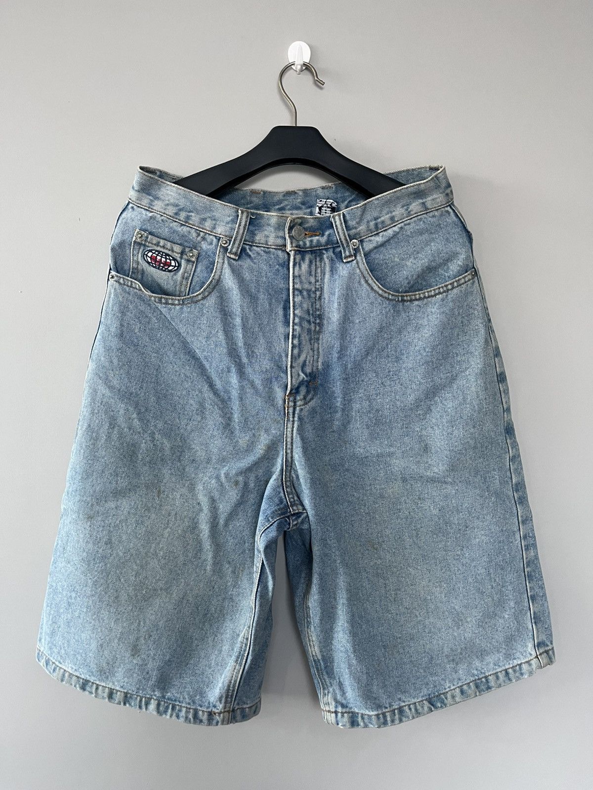 Wu-Tang Clan WU-TANG CLAN WUWEAR VINTAGE DENIM BAGGY JORDS SHORT PANTS Size US 30 / EU 46 - 11 Thumbnail
