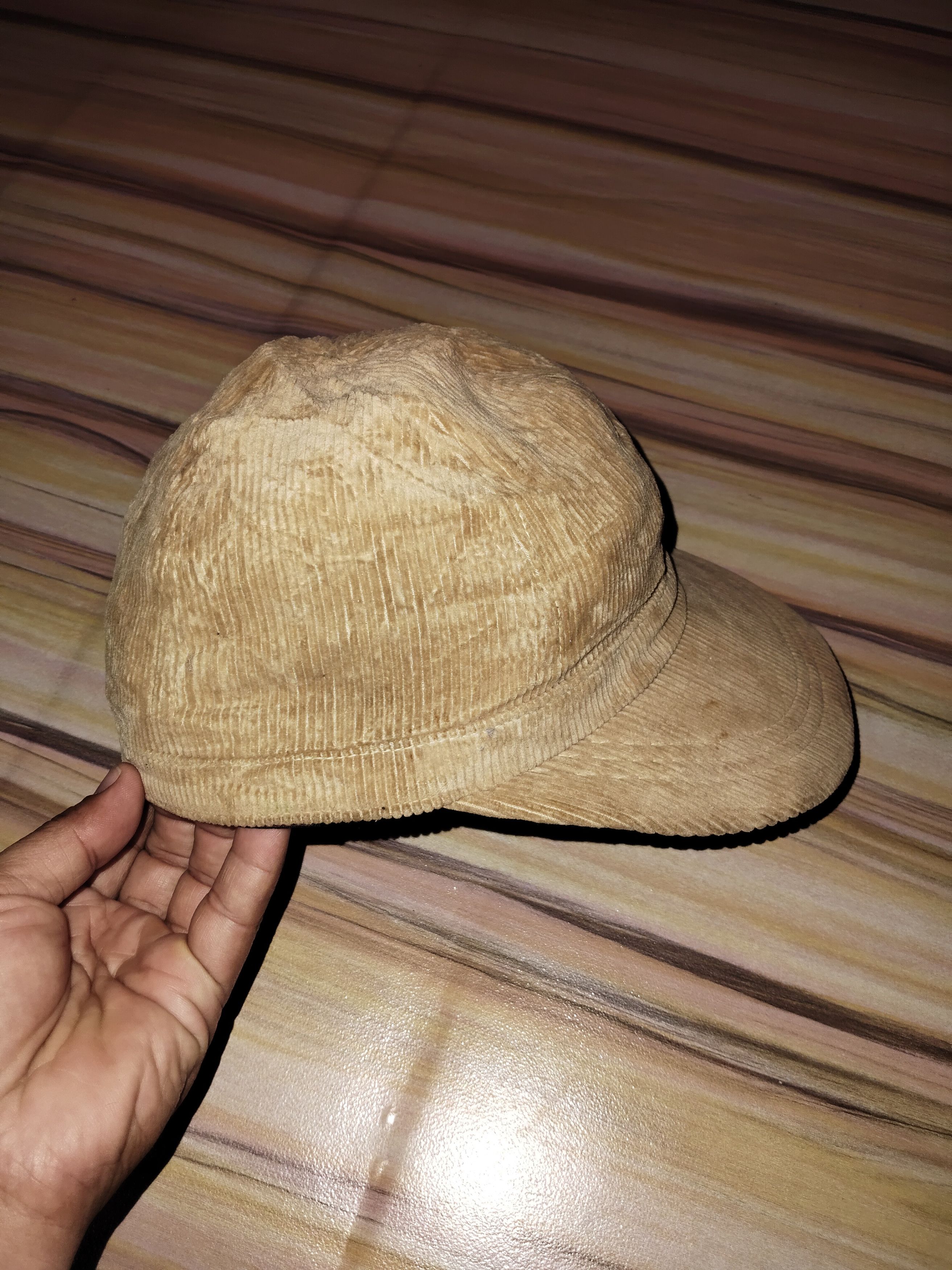 Vintage Vintage PIRELLI Corduroy Cap Size ONE SIZE - 4 Thumbnail