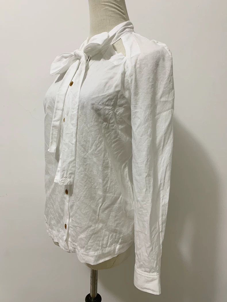 Vivienne Westwood Vivienne Westwood White polka dot shoulder openwork bow sh Size M / US 6-8 / IT 42-44 - 3 Thumbnail