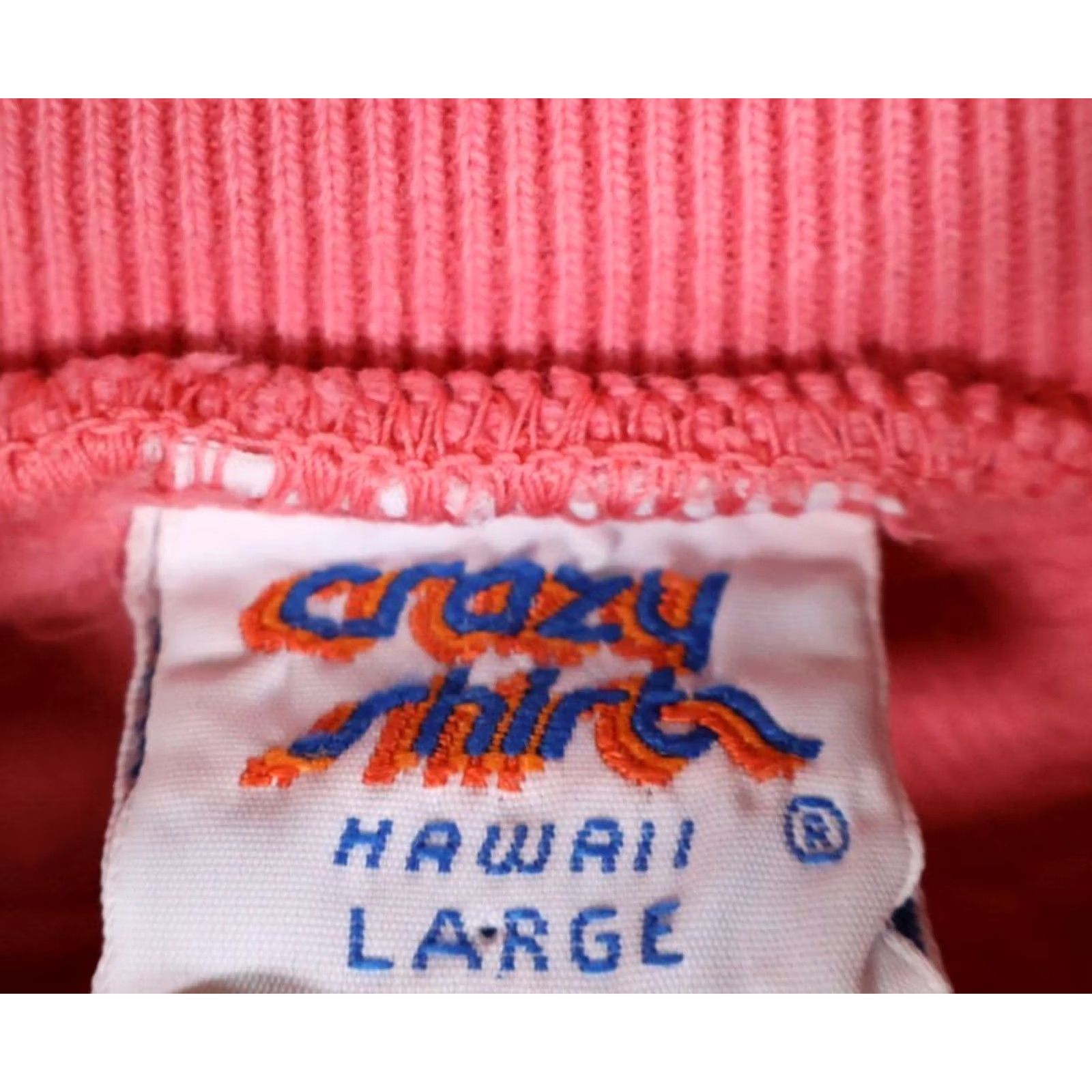 Vintage VINTAGE Crazy Shirts Sweatshirt Men Large Pink Collared 90s Graphic Print City San Francisco VTG Size US L / EU 52-54 / 3 - 3 Thumbnail