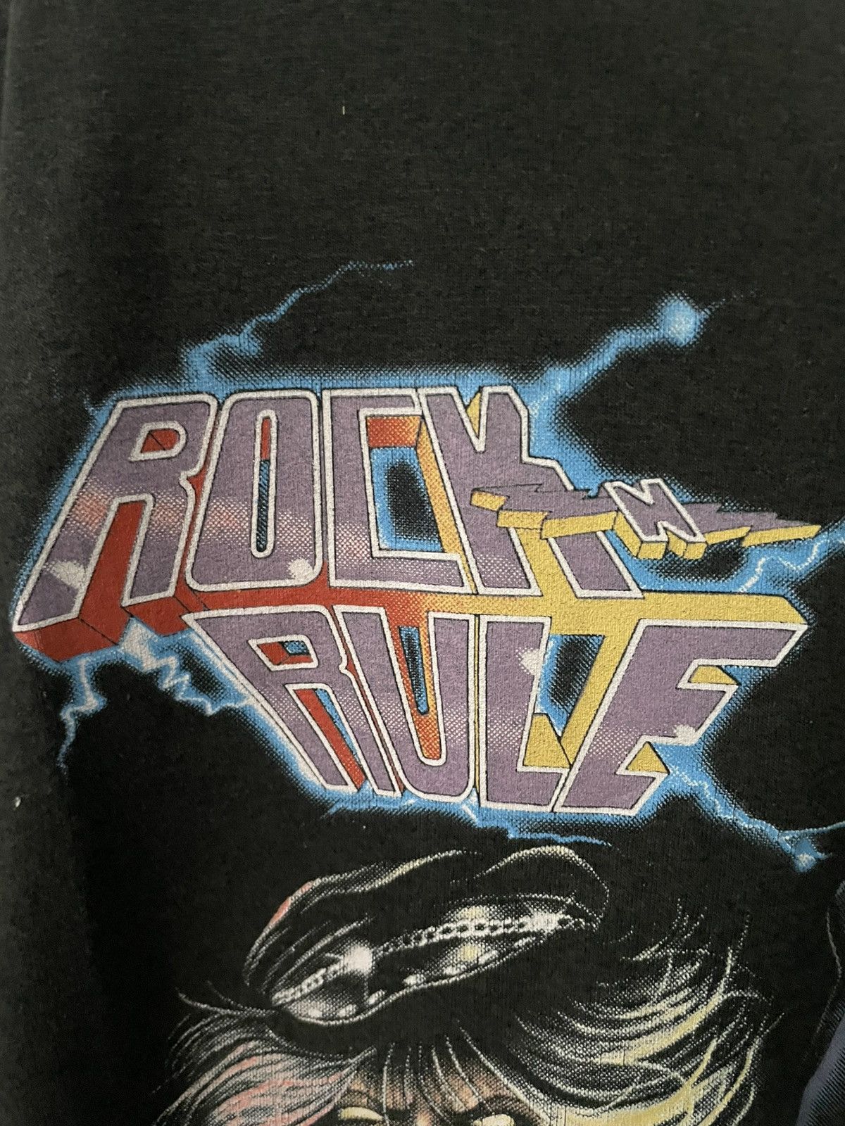 Harley Davidson Vintage 1989 3D Emblem Just Brass Inc. Rock N Rule Tee Size US L / EU 52-54 / 3 - 6 Thumbnail