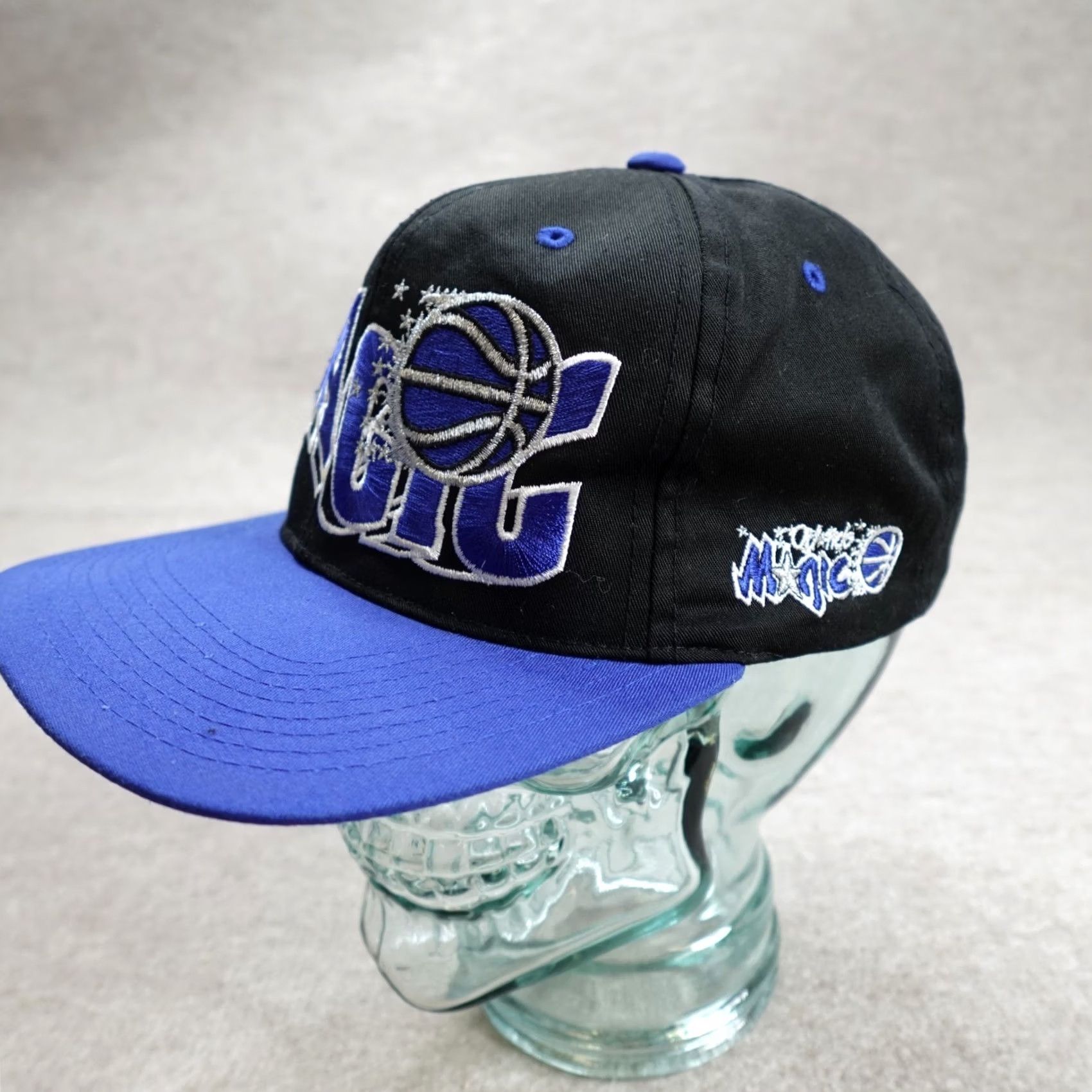 Vintage VINTAGE American Vintage Orlando Magic Hat Black Embroidered Snapback Adjustable Men's One Size Sports Team Hat Size ONE SIZE - 3 Thumbnail