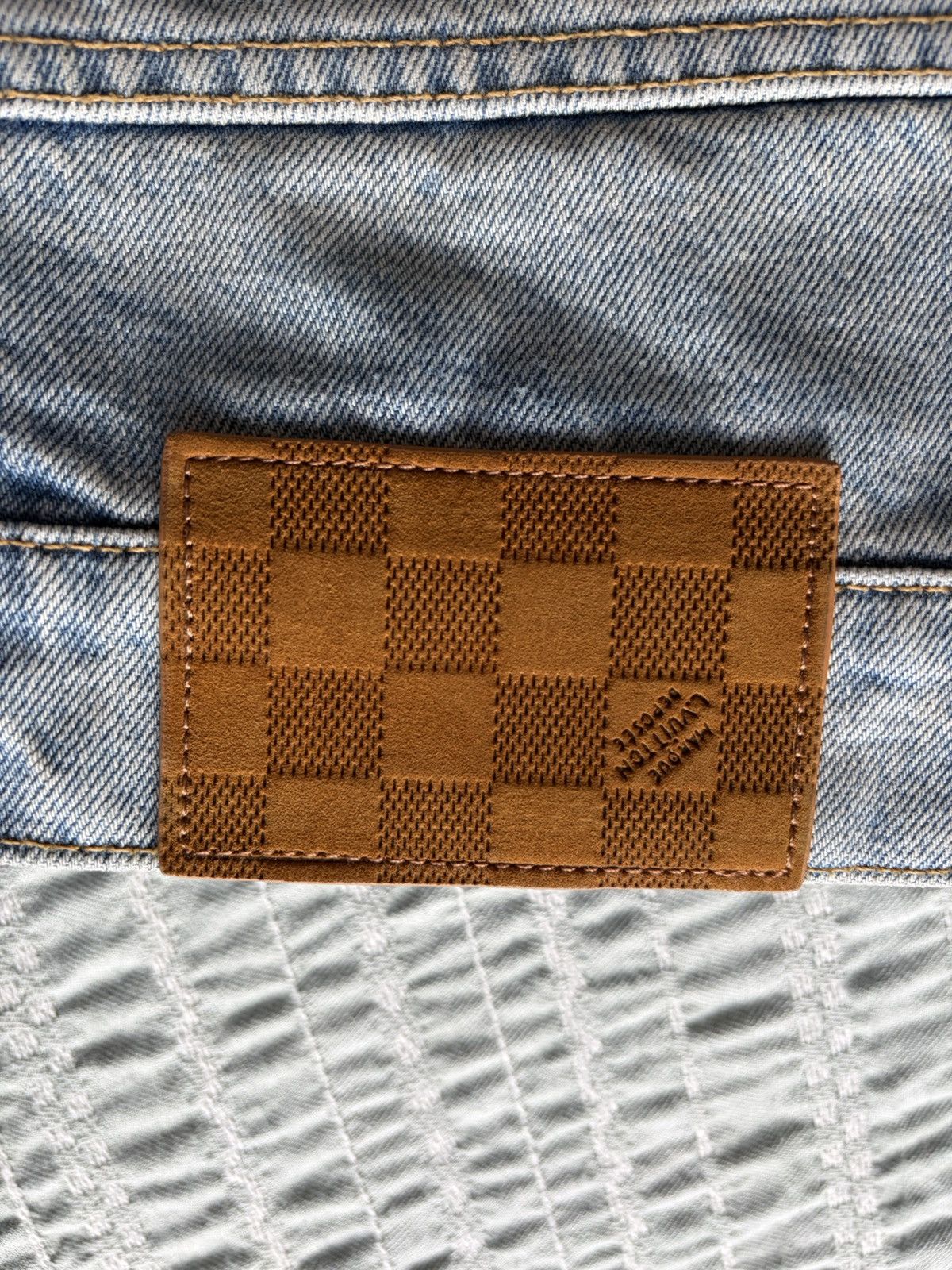 Louis Vuitton Louis Vuitton Staples Edition Denim Skate Fit (38) Size US 38 / EU 54 - 4 Thumbnail