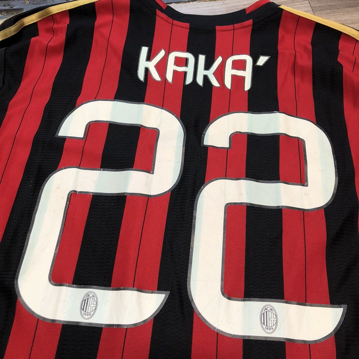 Ac Milan 13/14 Longsleeves home shirt #22 Kaka