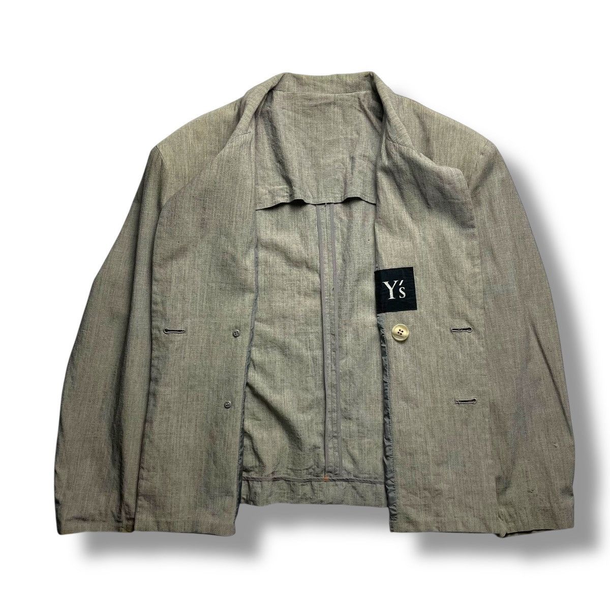 Yohji Yamamoto VINTAGE Y'S YOHJI YAMAMOTO WOOL BLAZER JACKET Size M / US 6-8 / IT 42-44 - 3 Thumbnail