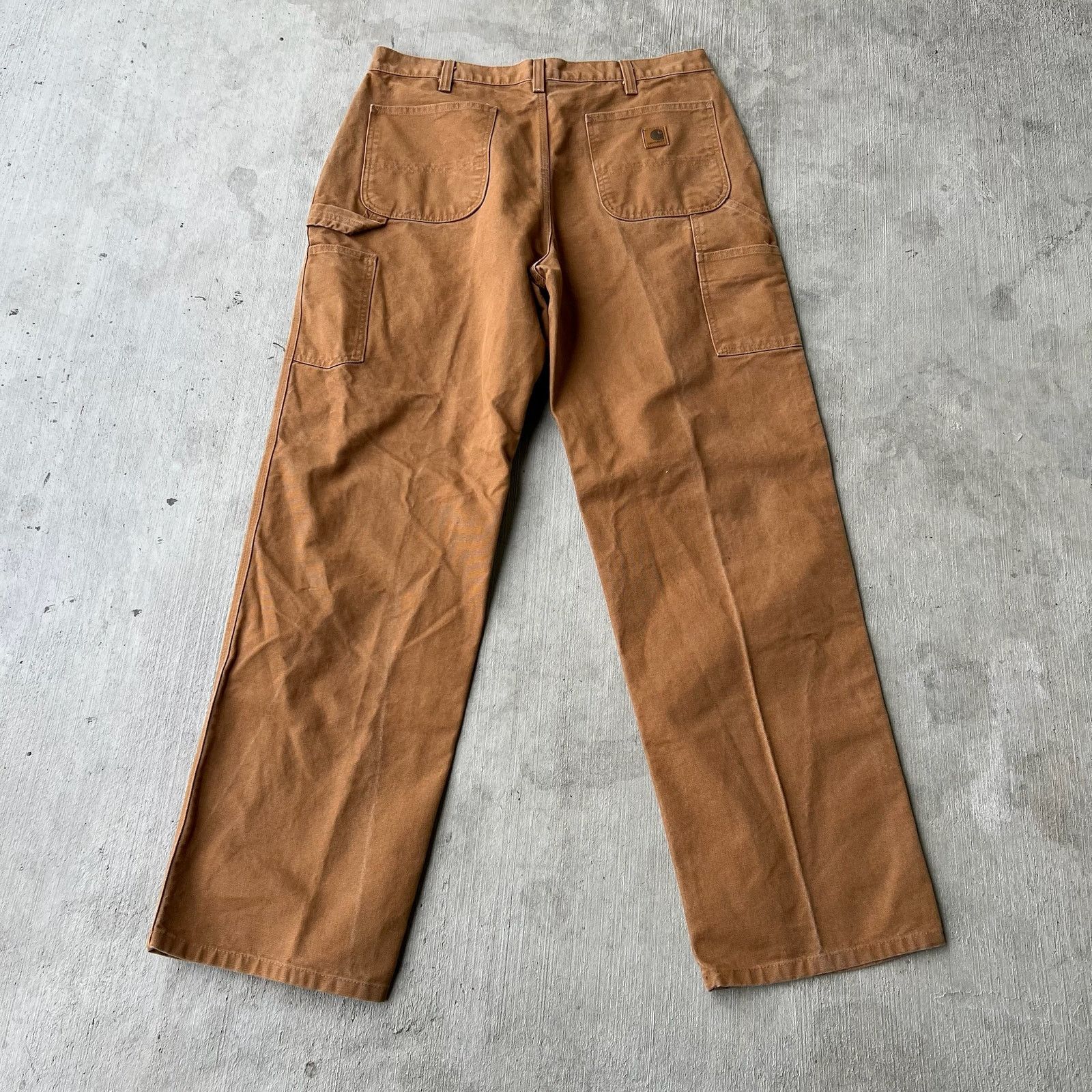 Carhartt × Vintage Carhartt brown b11 work wear carpenter pants Size US 35 - 5 Thumbnail