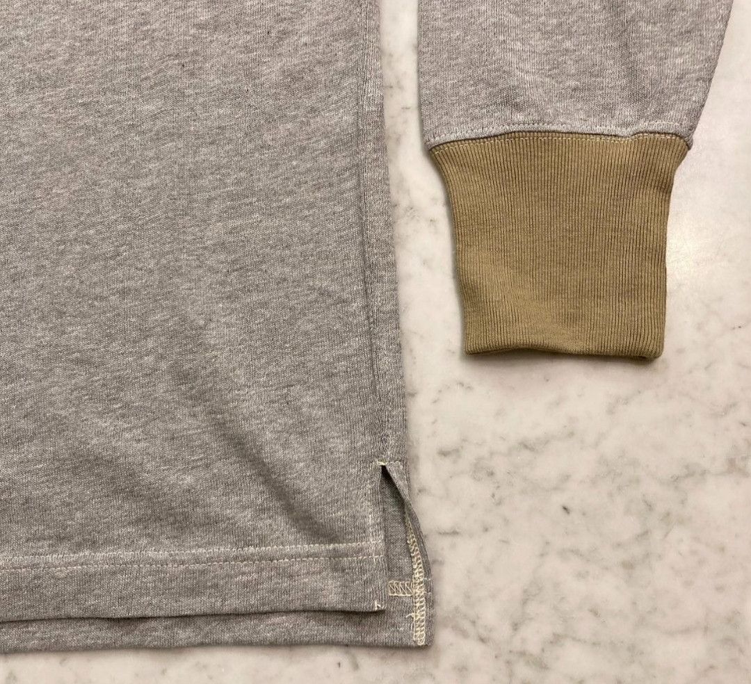 GREAT LAKES LOGO Long Sleeve Henley Neck Bottom Shirt