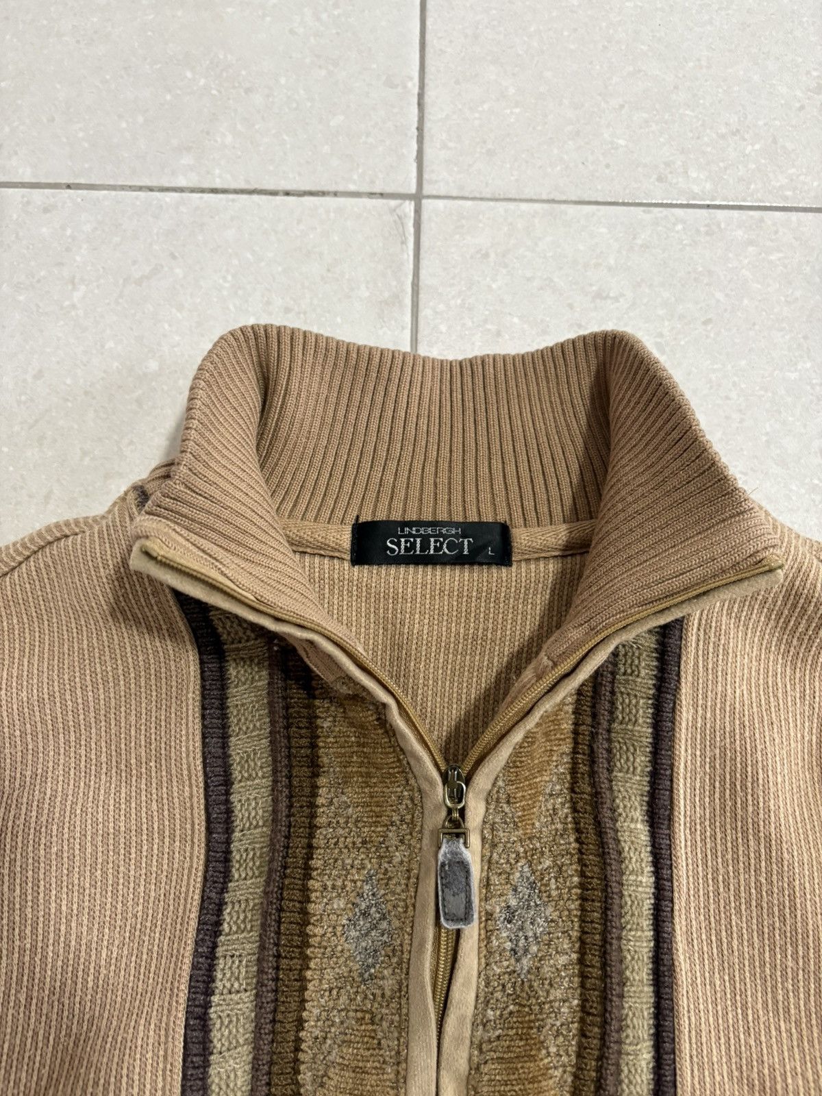 Japanese Brand × Lindbergh × Vintage Vintage Half Zipper Jumper Mid Century Like Kapital & Coogi Size US L / EU 52-54 / 3 - 4 Thumbnail