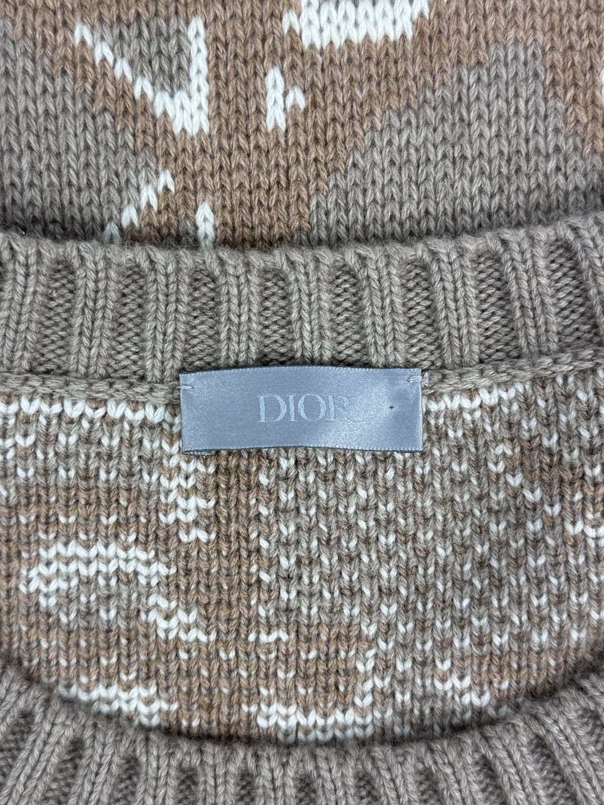 Dior × Travis Scott CACTUS JACK OBLIQUE CASHMERE LOGO PRINT KNIT JUMPER Size US XL / EU 56 / 4 - 3 Thumbnail