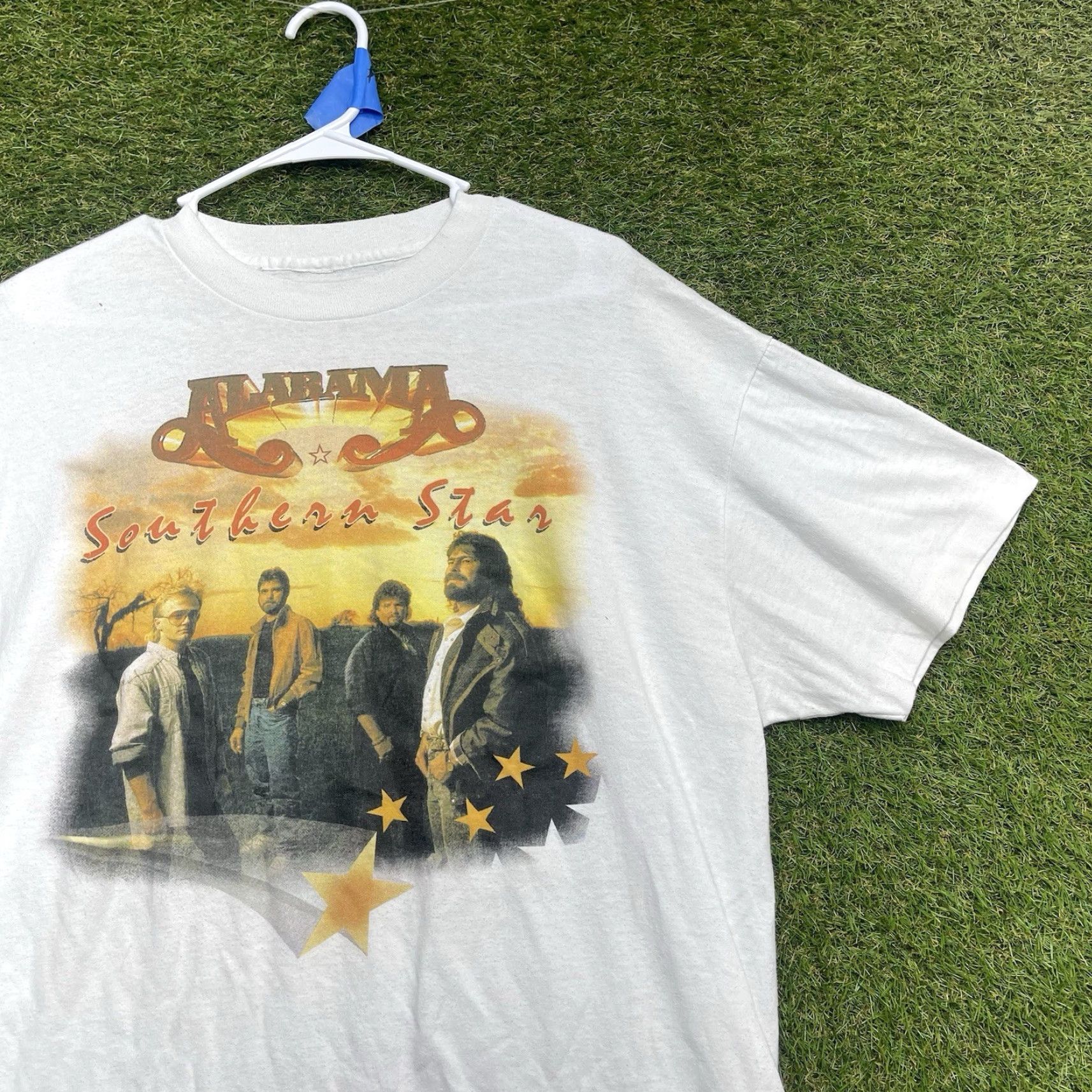 Doublet VINTAGE Stedman Alabama Southern Star Shirt Mens L Double-Sided Graphic Print 1990s Band Stars White Size US L / EU 52-54 / 3 - 3 Thumbnail