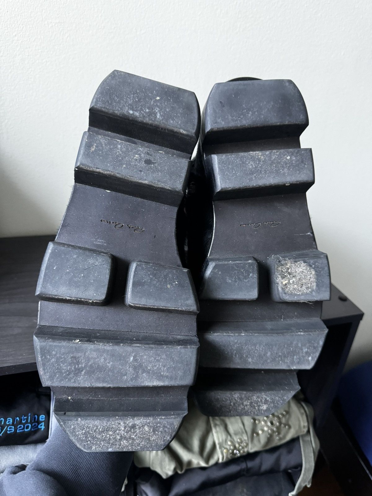 Rick Owens FW13 Rick Owens Ponyhair Plinth Boots Runway Size US 10 / EU 43 - 9 Thumbnail