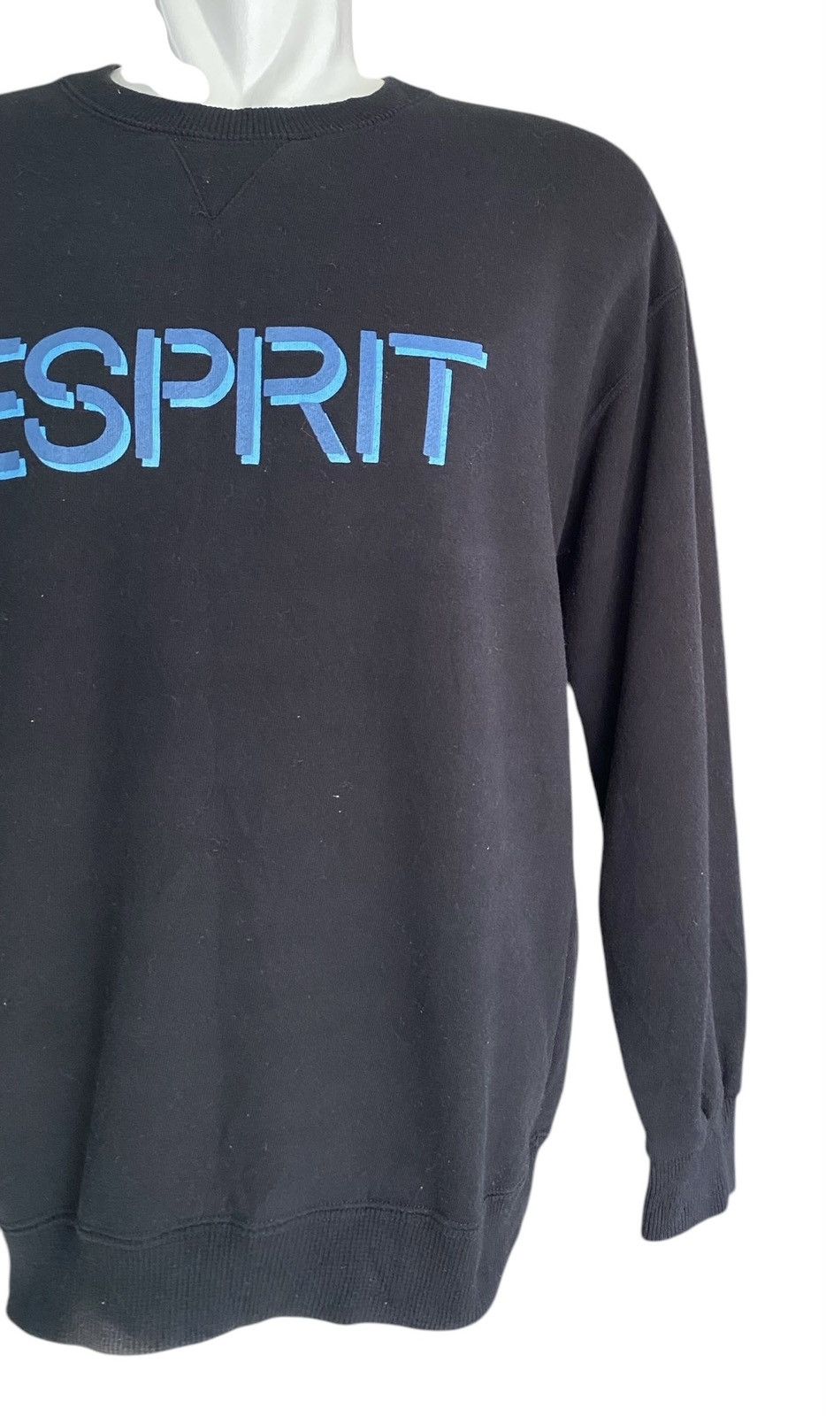 Designer Rare ESPRIT Sweatshirt Black Size US M / EU 48-50 / 2 - 2 Thumbnail
