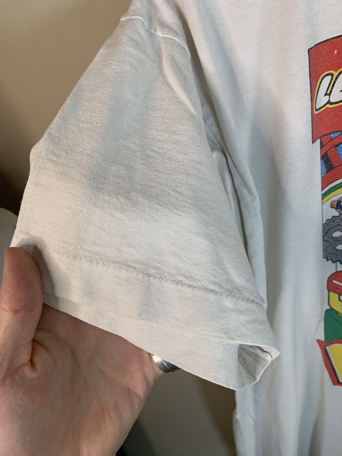 LEGO × Vintage *RARE* VTG 1995 LEGO Building Like Crazy Single Stitch Shirt Size US XL / EU 56 / 4 - 4 Thumbnail