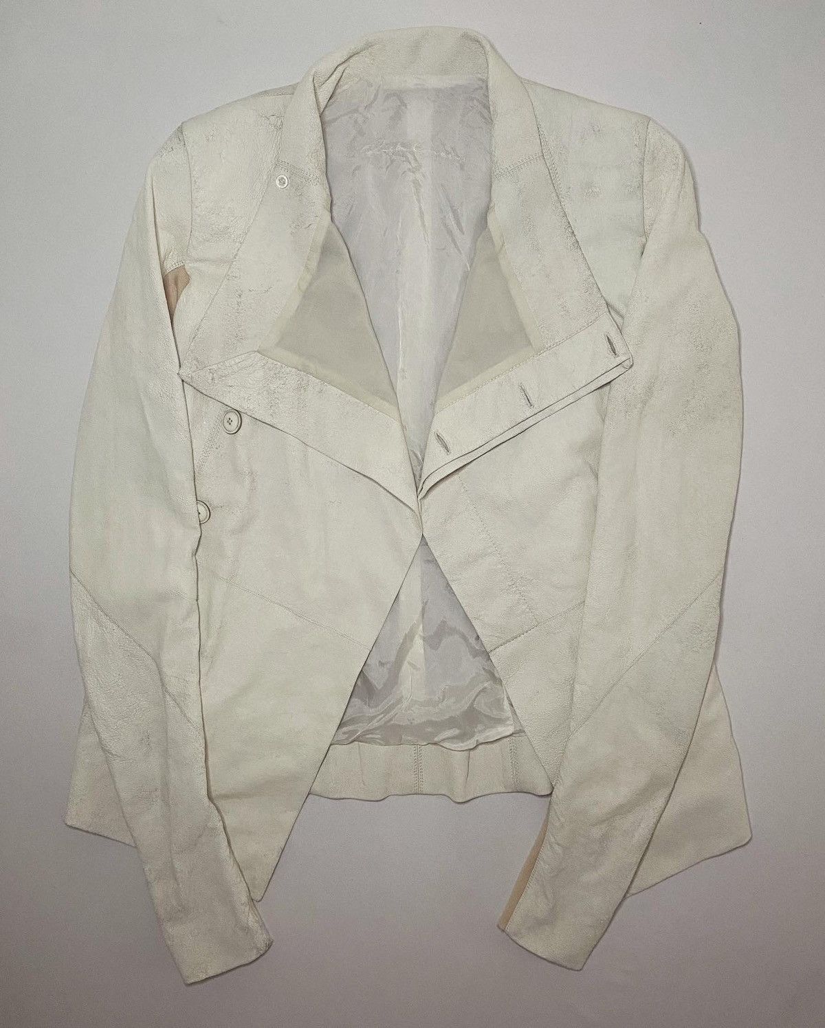 Rick Owens Rare Rick Owens Distressed Leather Jacket Size XS / US 0-2 / IT 36-38 - 3 Thumbnail