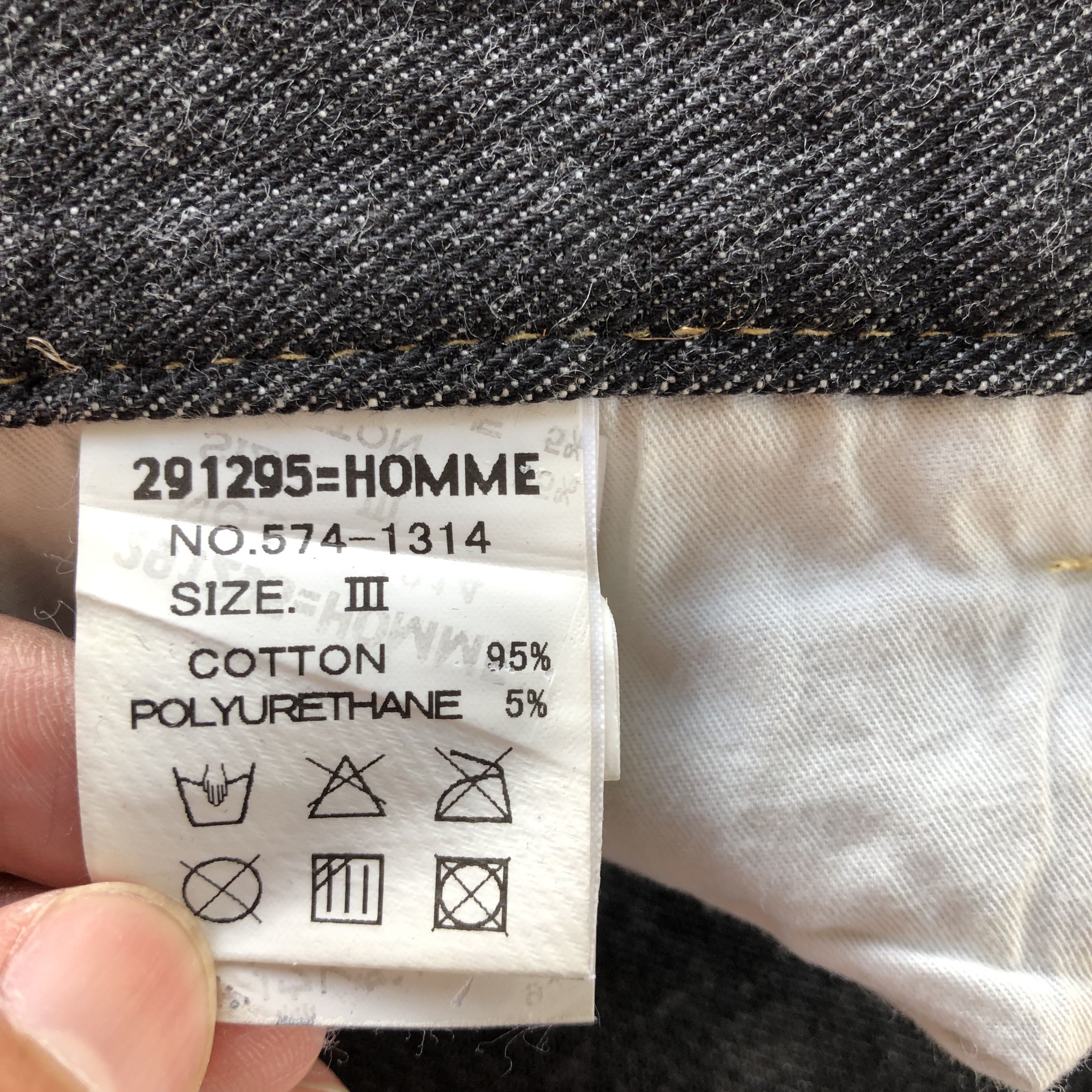 Japanese Brand Vintage Y2K 291295 Homme Jeans 291295 Homme Straight Denim Size US 32 / EU 48 - 9 Thumbnail
