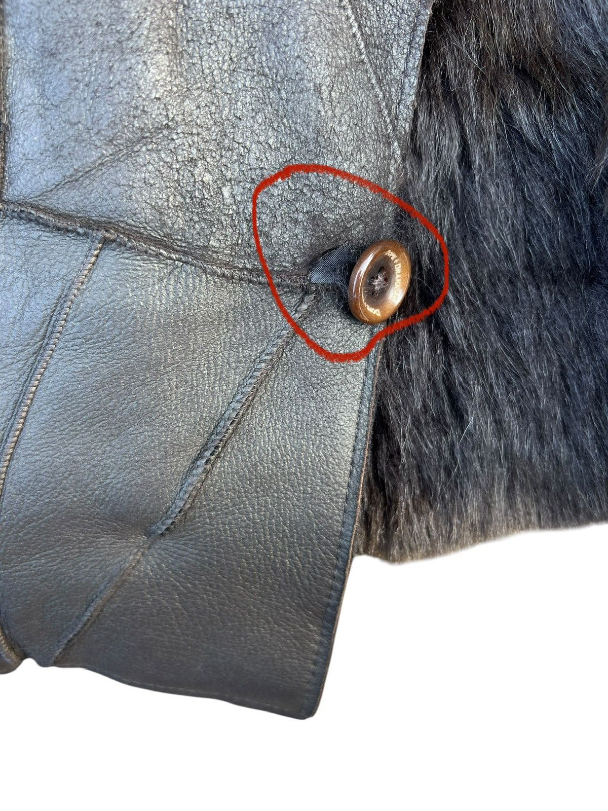 Leather Dope + Drakkar Patchwork Sheepskin Leather Shearling Jacket Size US M / EU 48-50 / 2 - 15 Thumbnail