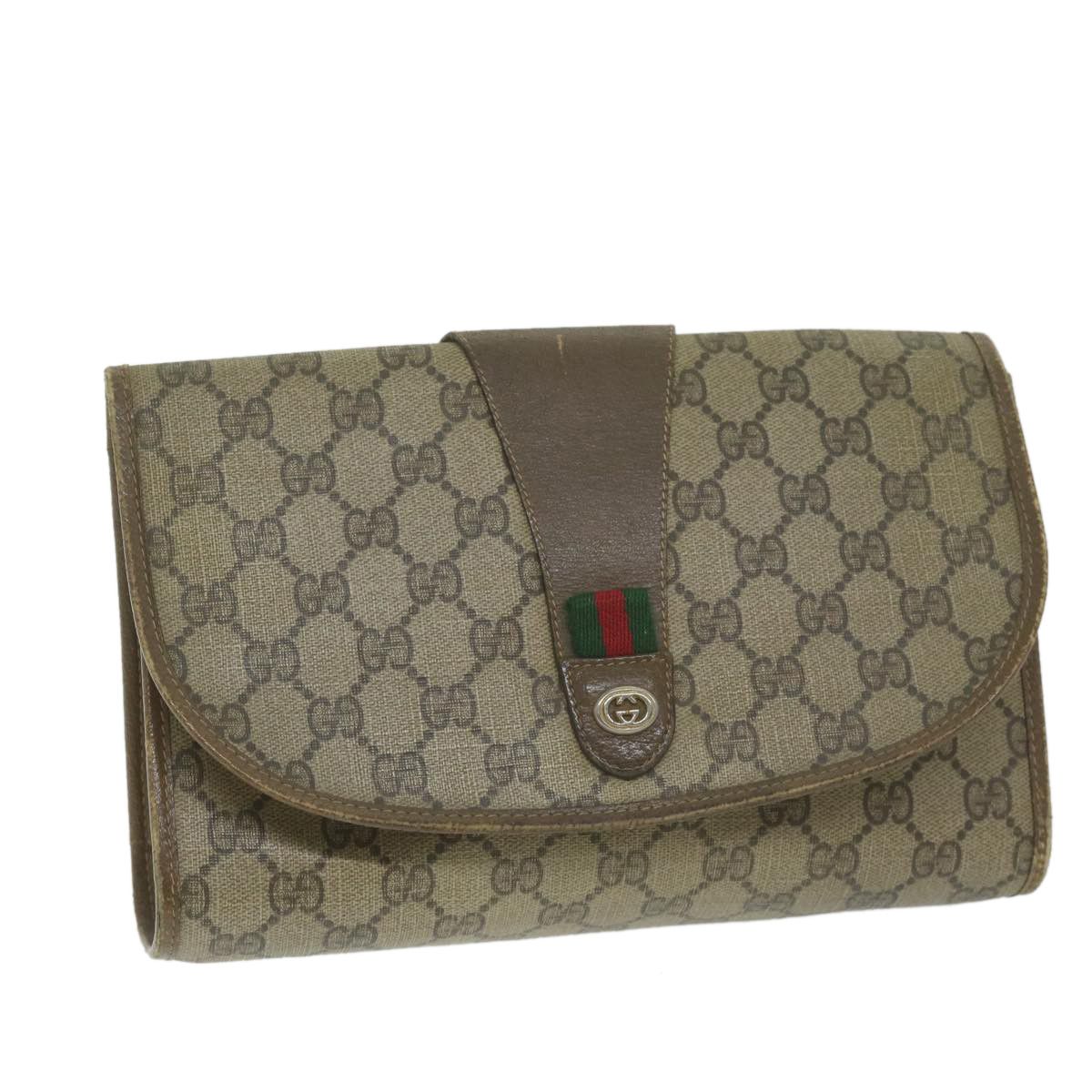 Gucci Beige Canvas Clutch Bag (Pre-Owned) Size ONE SIZE - 1 Thumbnail
