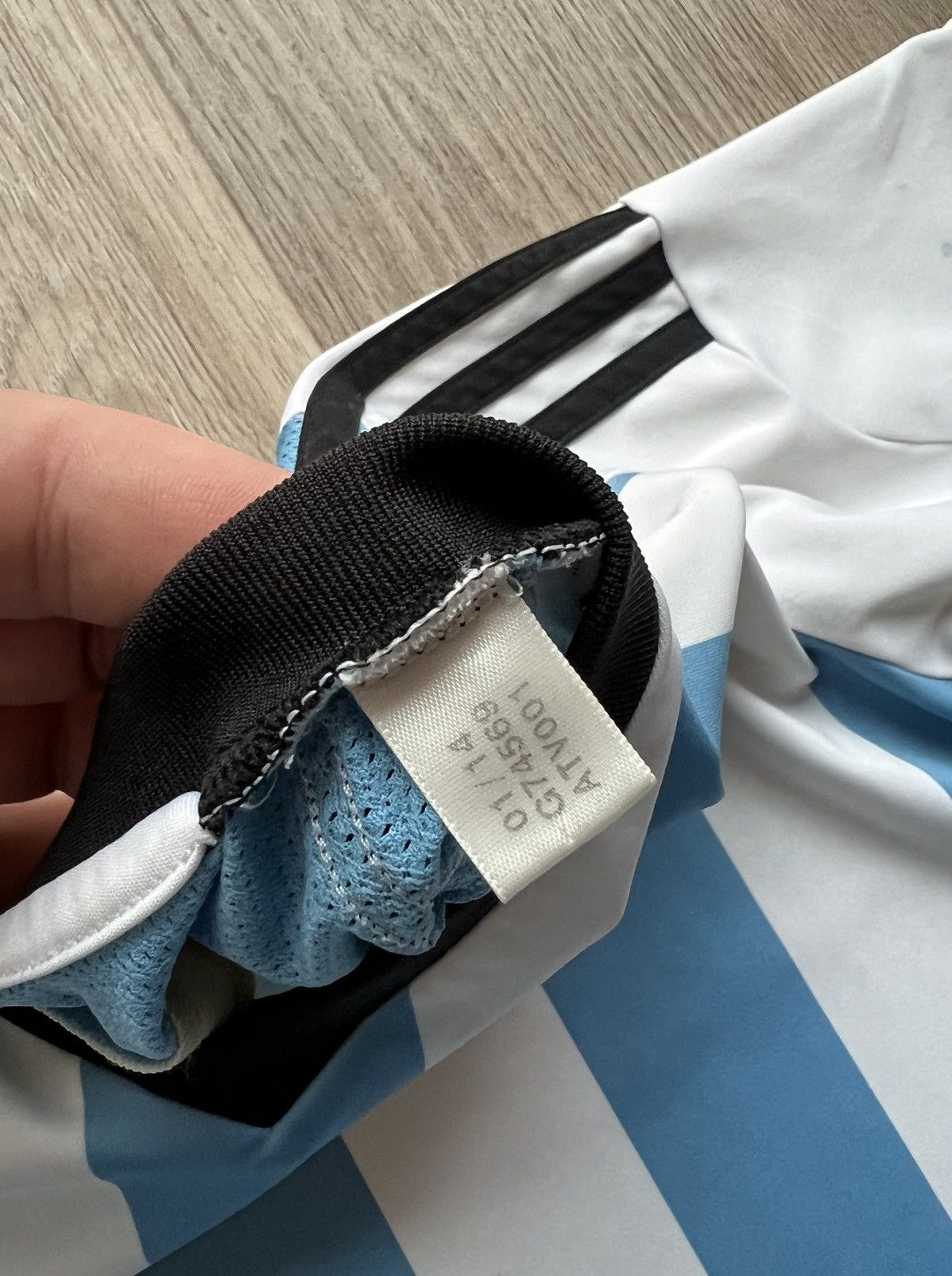 Adidas × Vintage Adidas 2014 Home Argentina Soccer T-Shirt Football Jersey Size US M / EU 48-50 / 2 - 9 Thumbnail