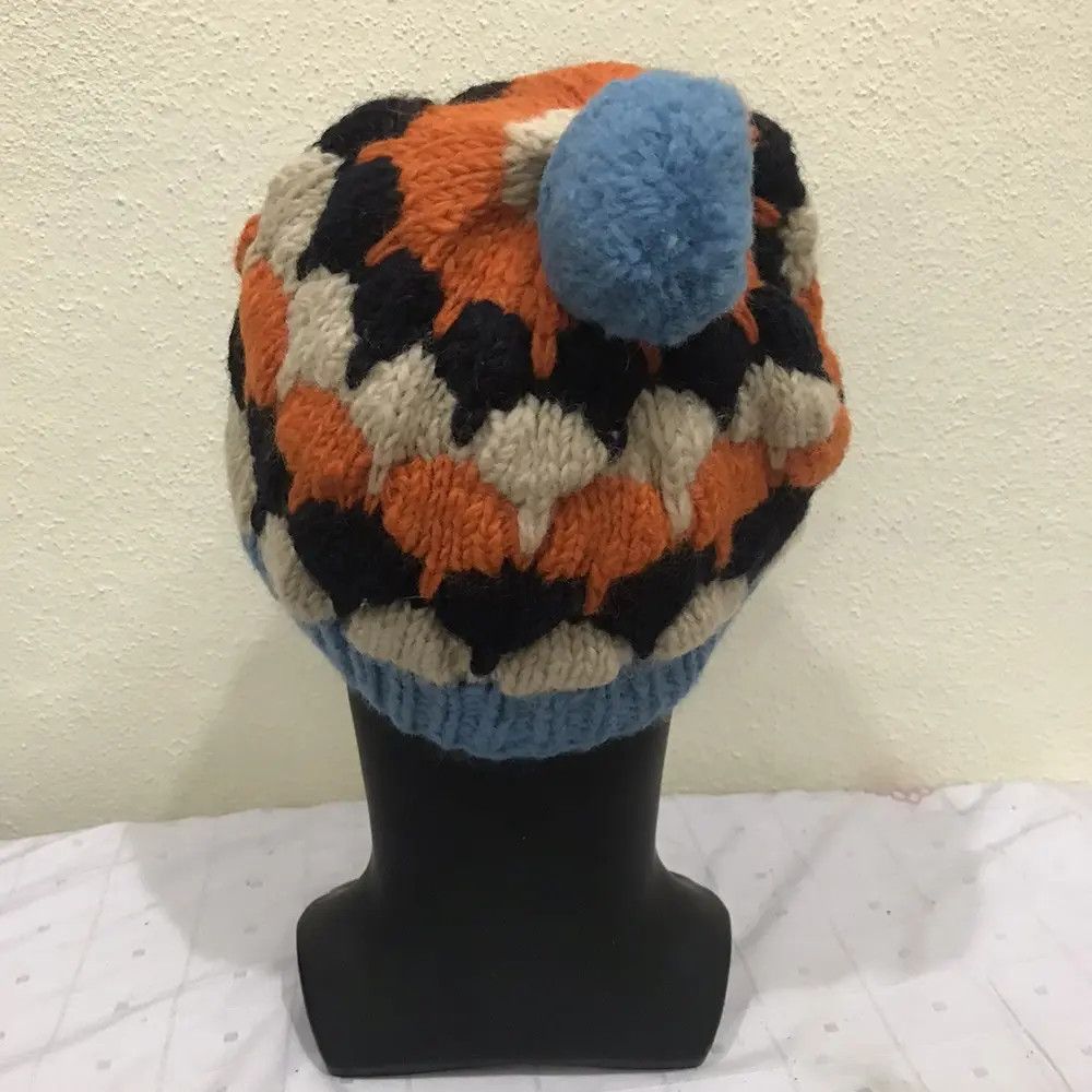URBAN RESEARCH DOORS × Vintage Urban Research Doors Knit Multicolour Beanie Hat Size ONE SIZE - 4 Thumbnail